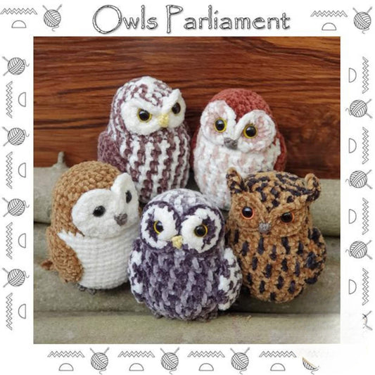 Owls Parliament Amigurumi Crochet Pattern