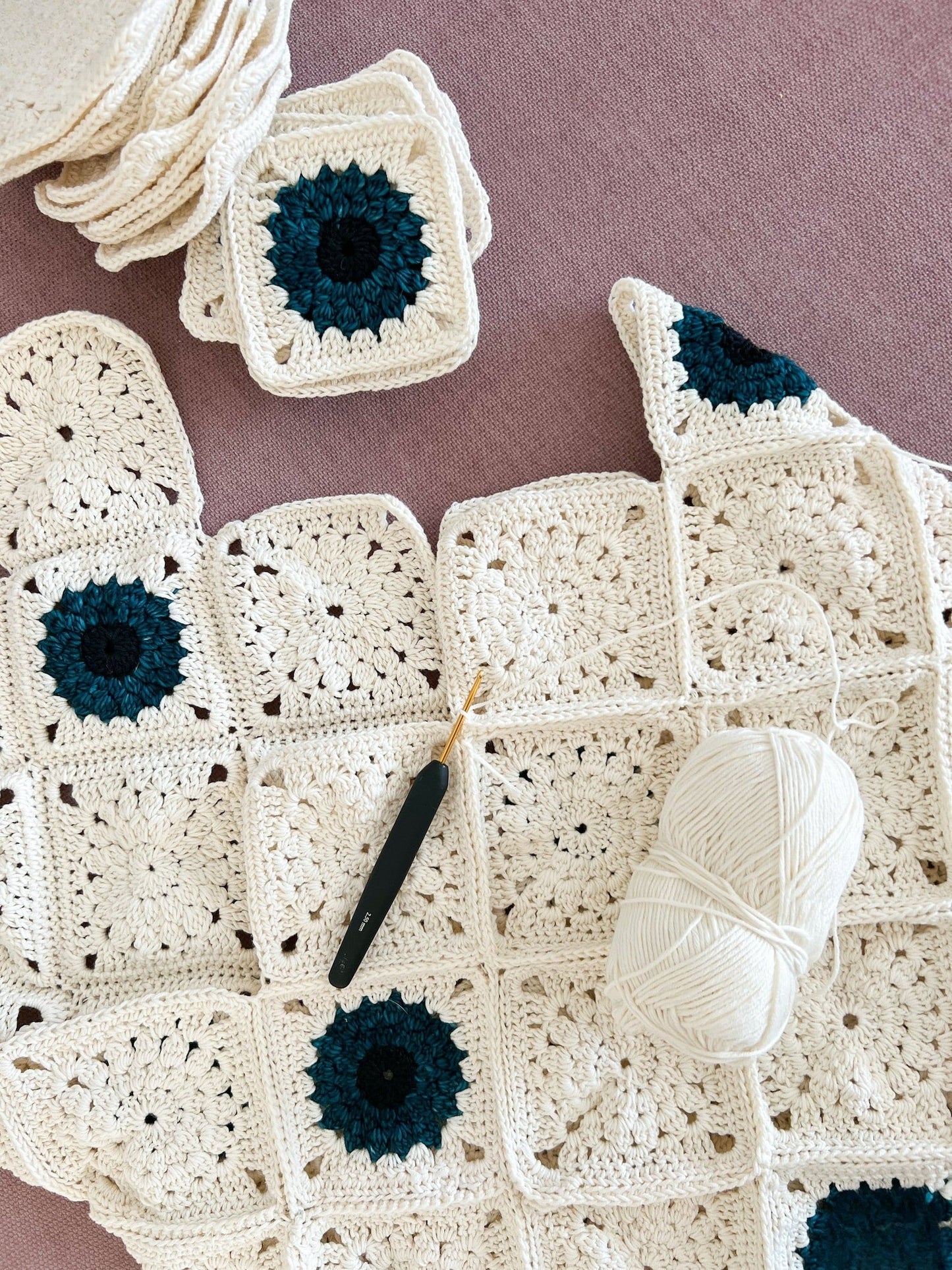 Granny Square Sweater Crochet Pattern