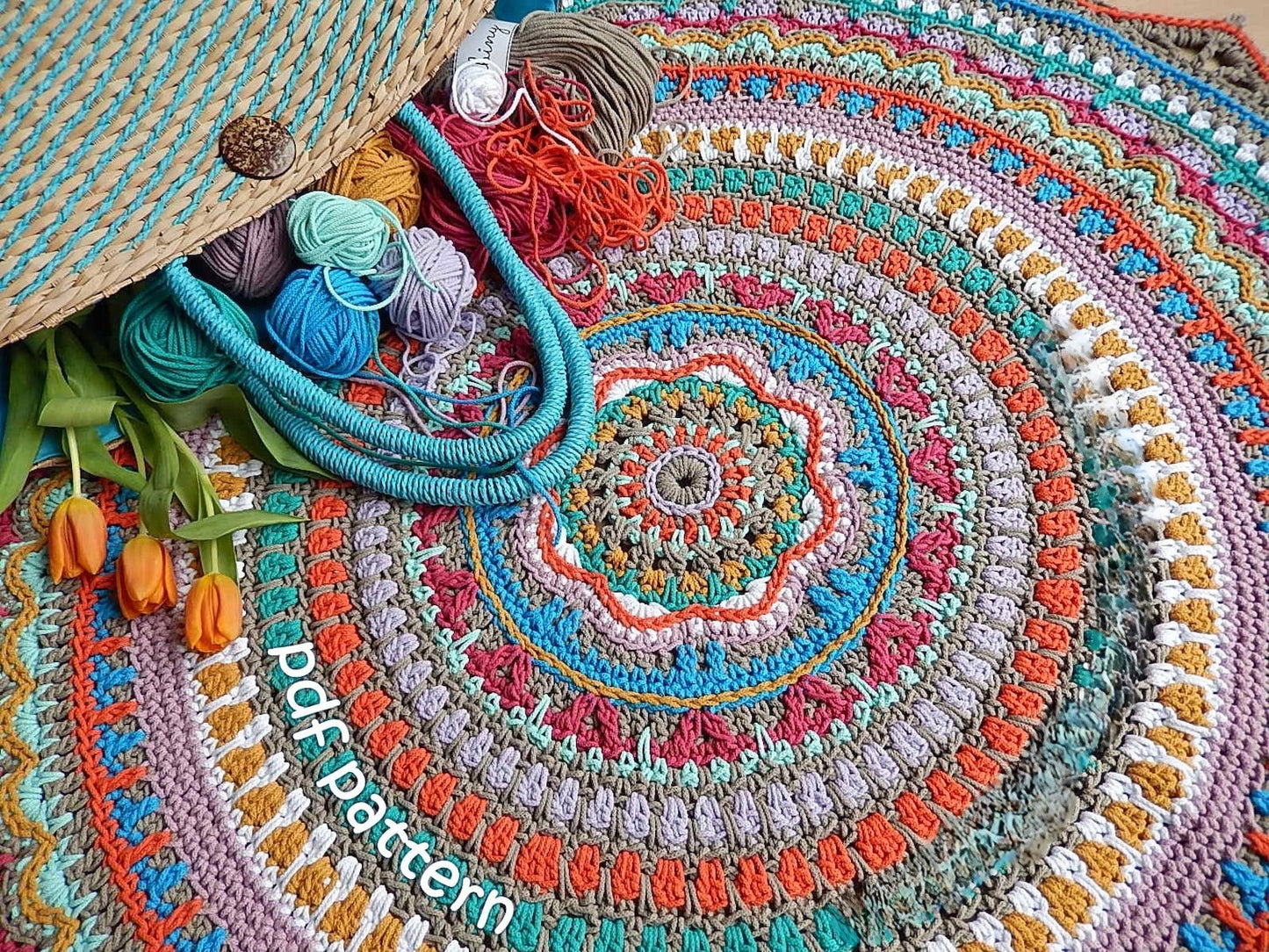 Boho Rug Crochet pattern