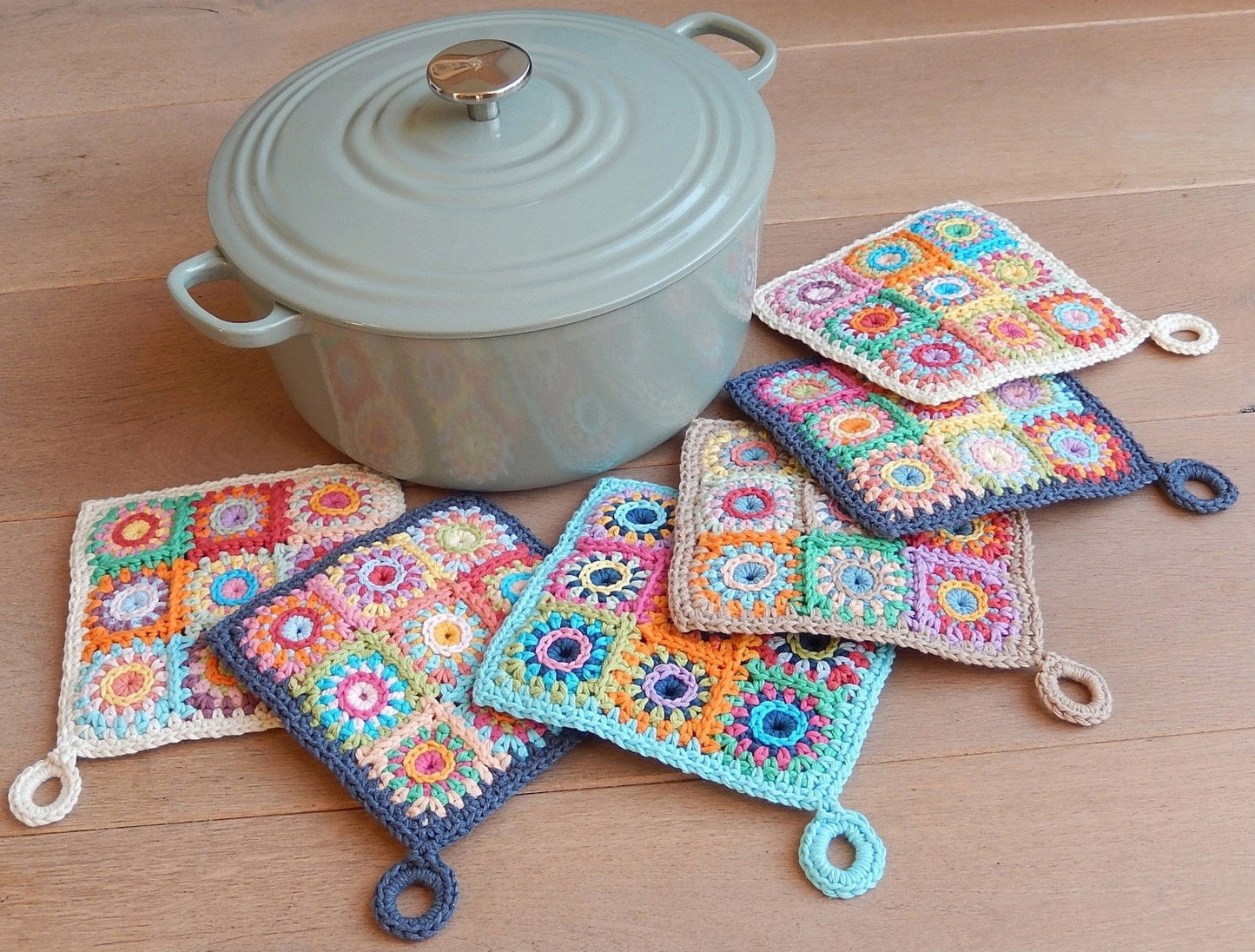 POTHOLDER SQUARES Crochet pattern