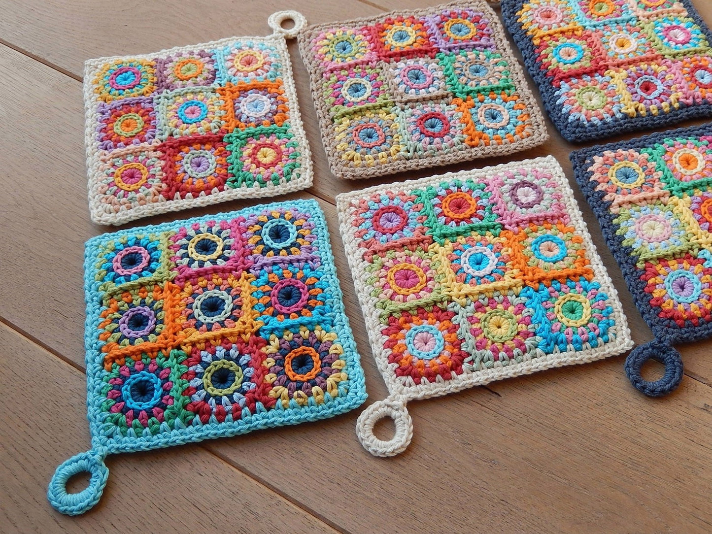 POTHOLDER SQUARES Crochet pattern