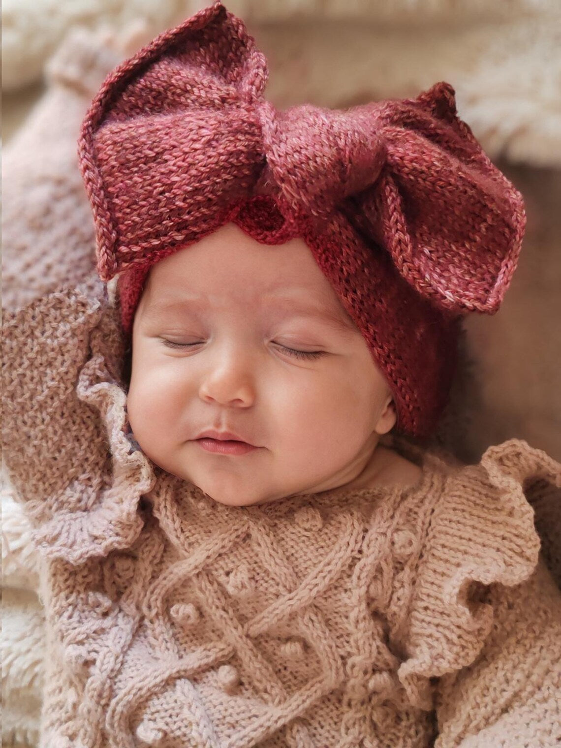 Baby Bow Headband Knitting Pattern