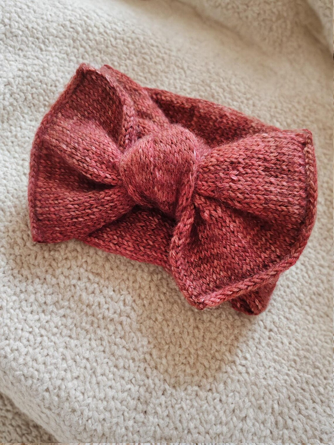 Baby Bow Headband Knitting Pattern
