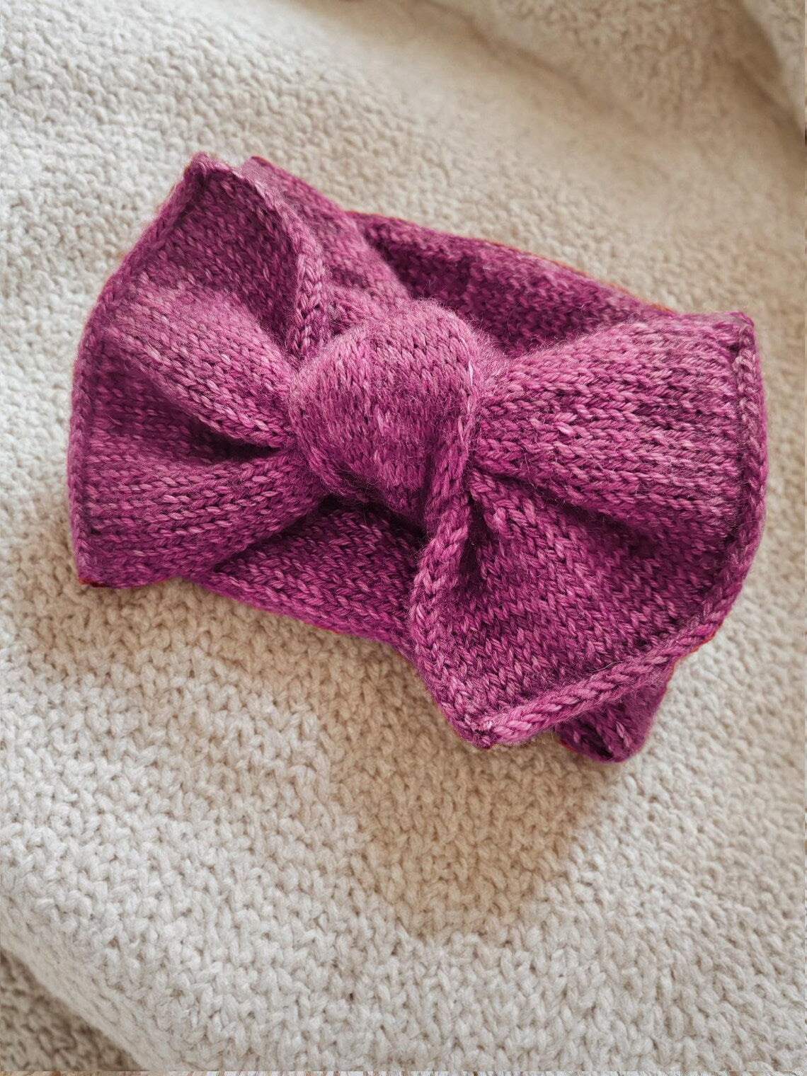 Baby Bow Headband Knitting Pattern