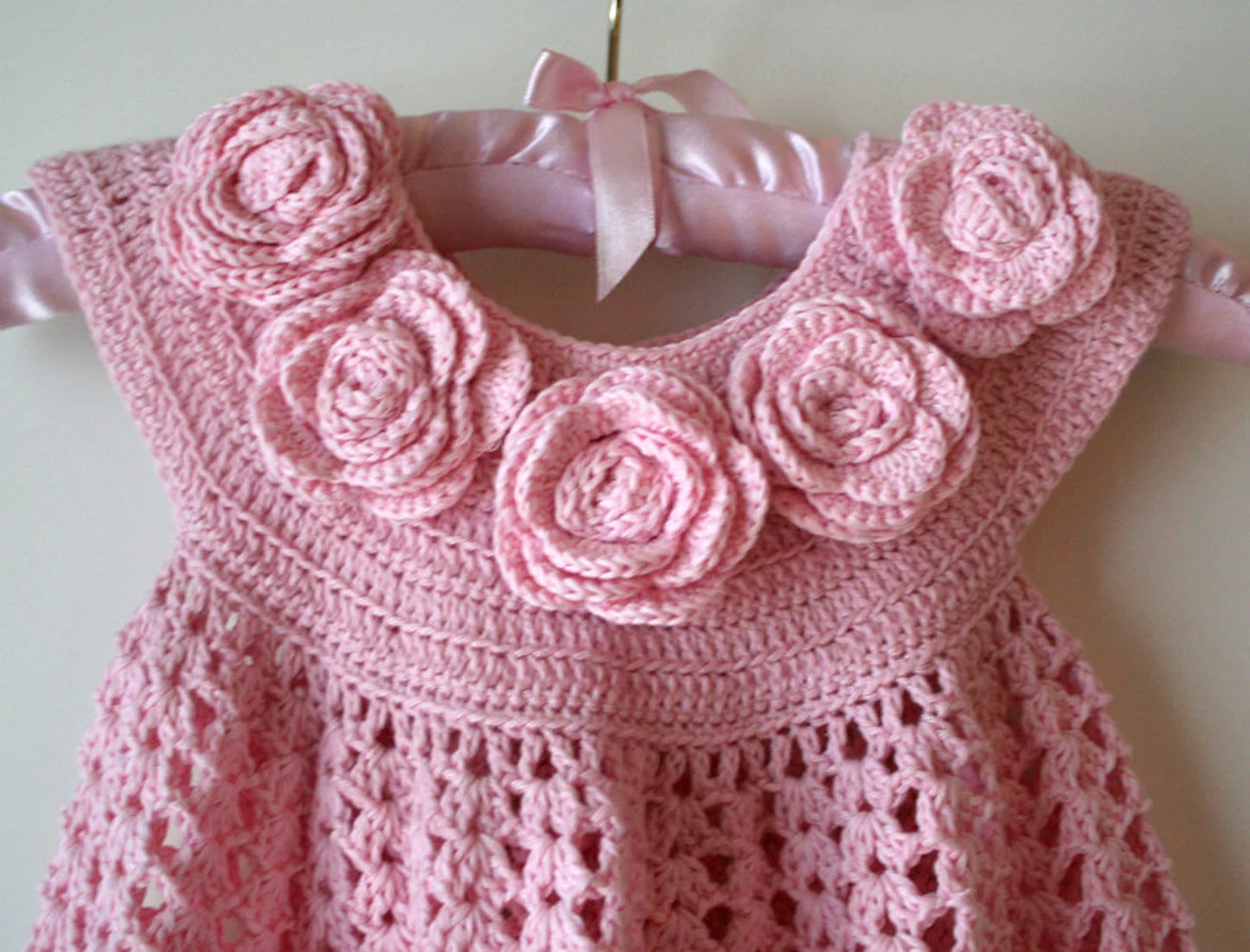 Rose Baby Dress Crochet Pattern
