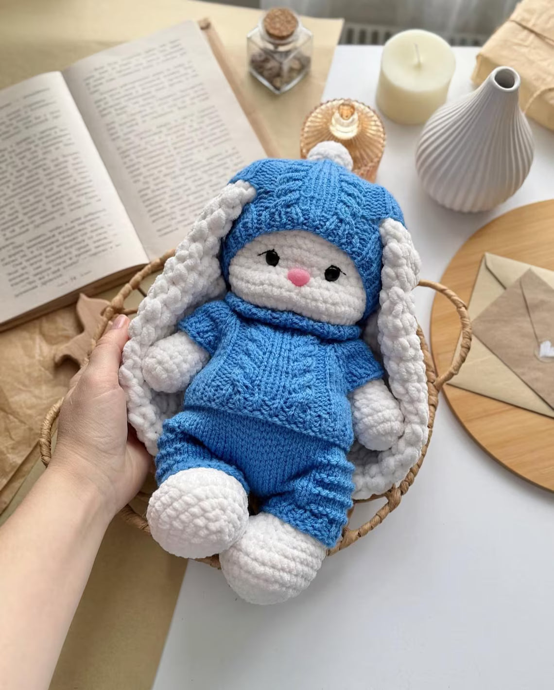 Candy Bear Knitted Clothes Set Pattern