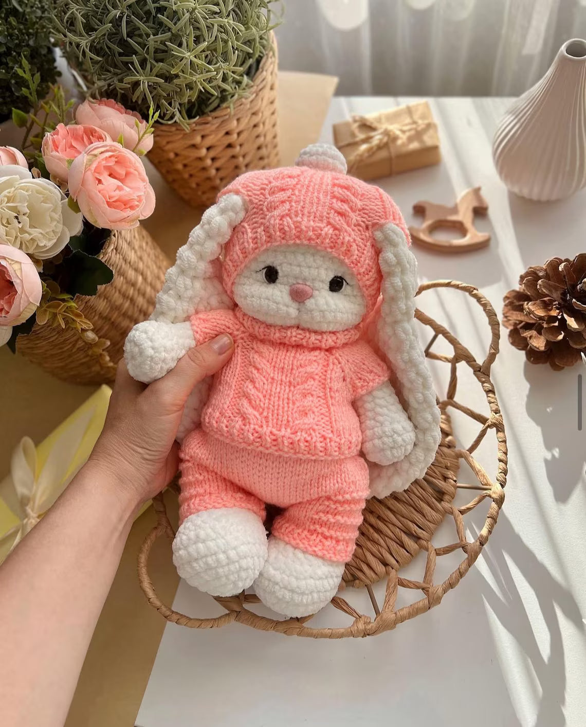 Candy Bear Knitted Clothes Set Pattern