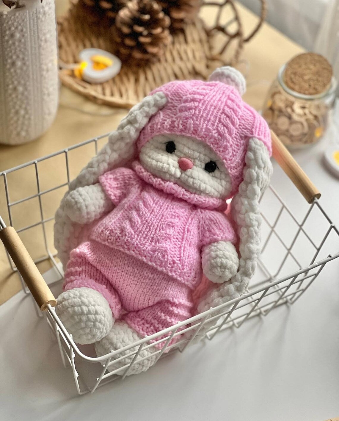 Candy Bear Knitted Clothes Set Pattern