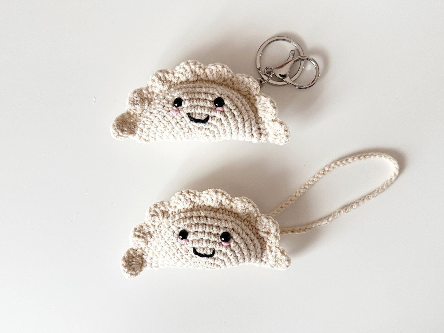 Dumpling Keychain Crochet Pattern