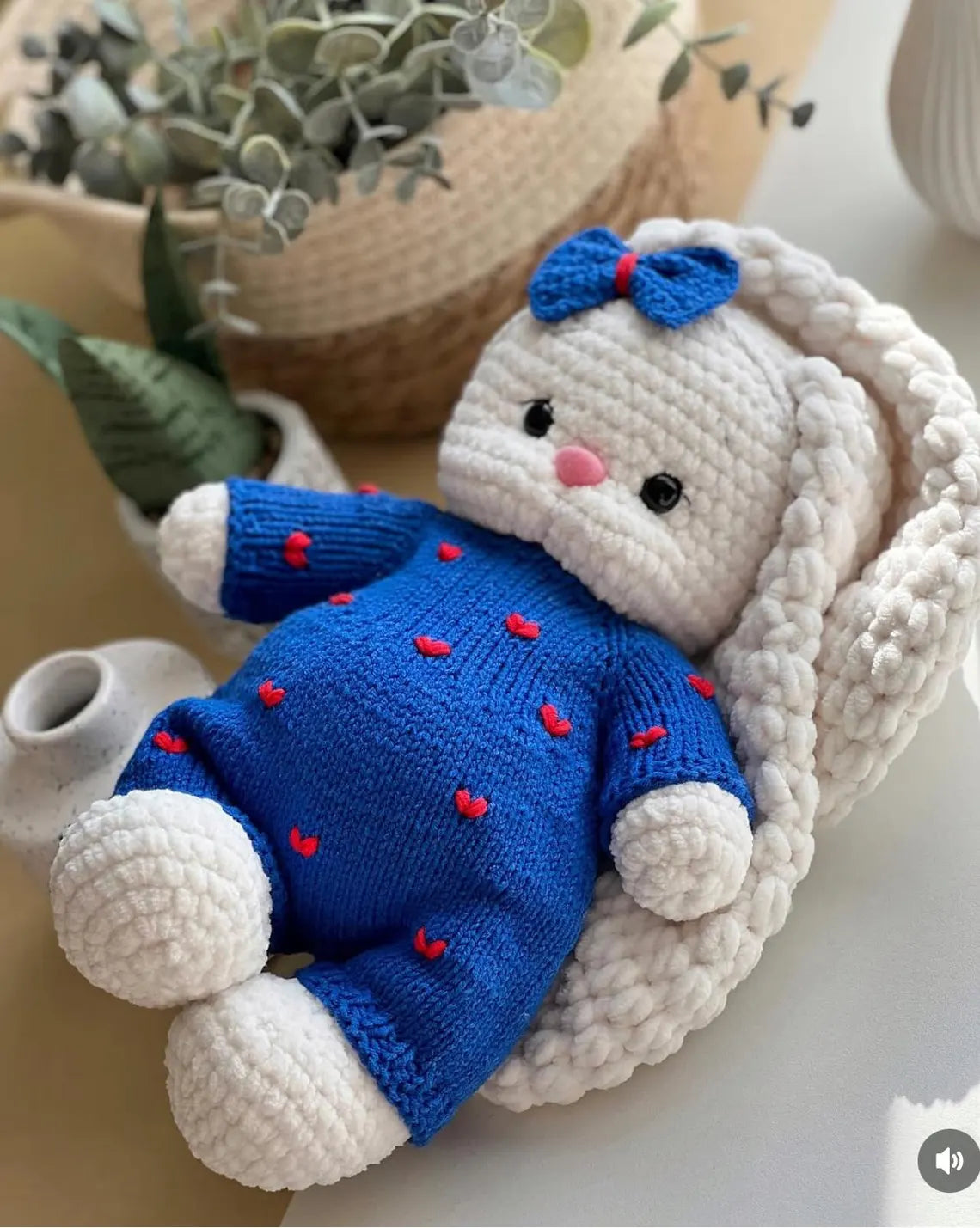 Candy Bunny Doll Clothes Knitting Pattern
