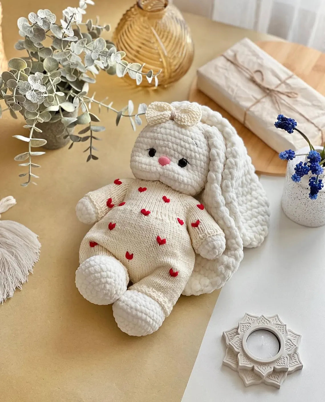 Candy Bunny Doll Clothes Knitting Pattern