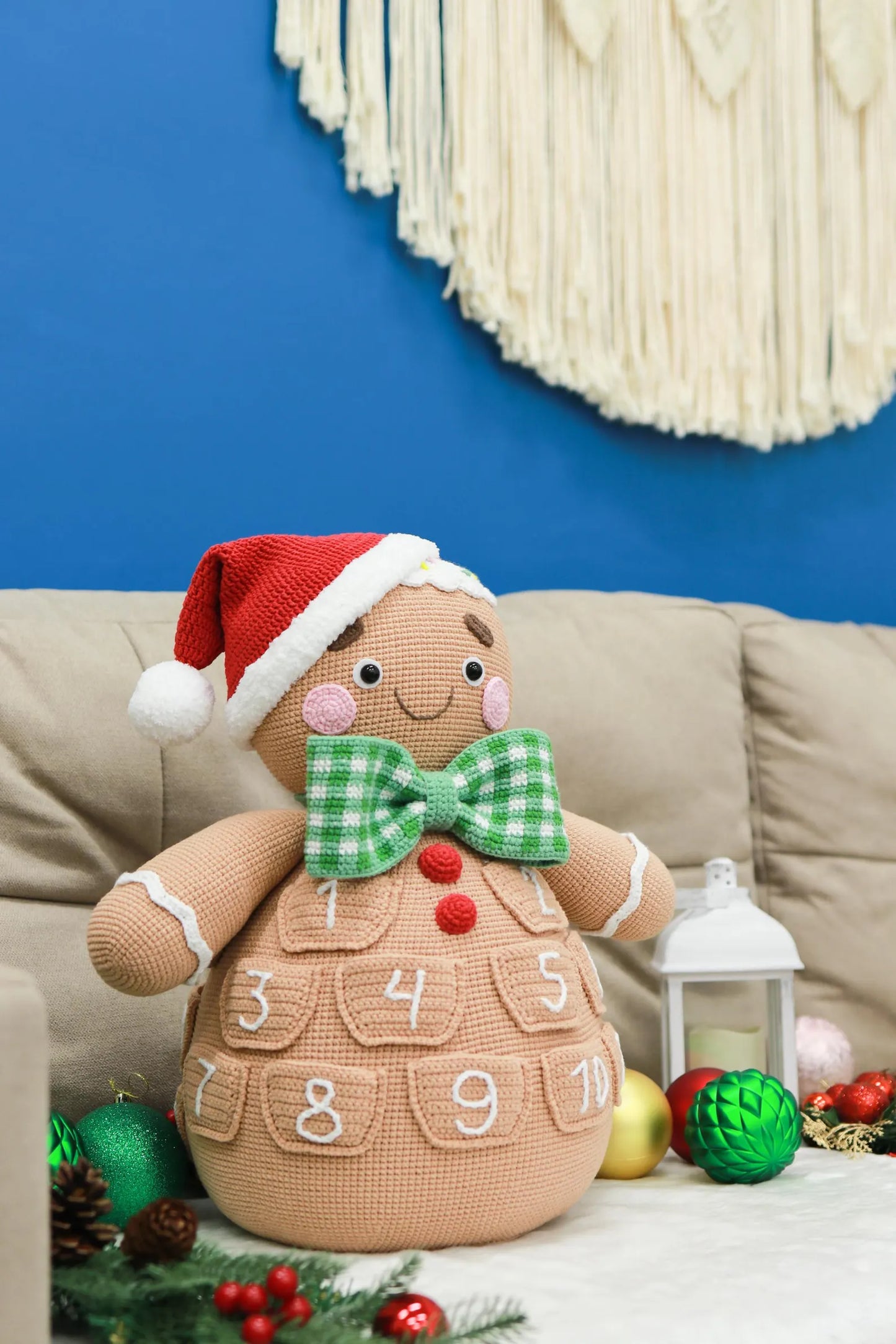 Gingerbread Man Advent Calendar Crochet Pattern