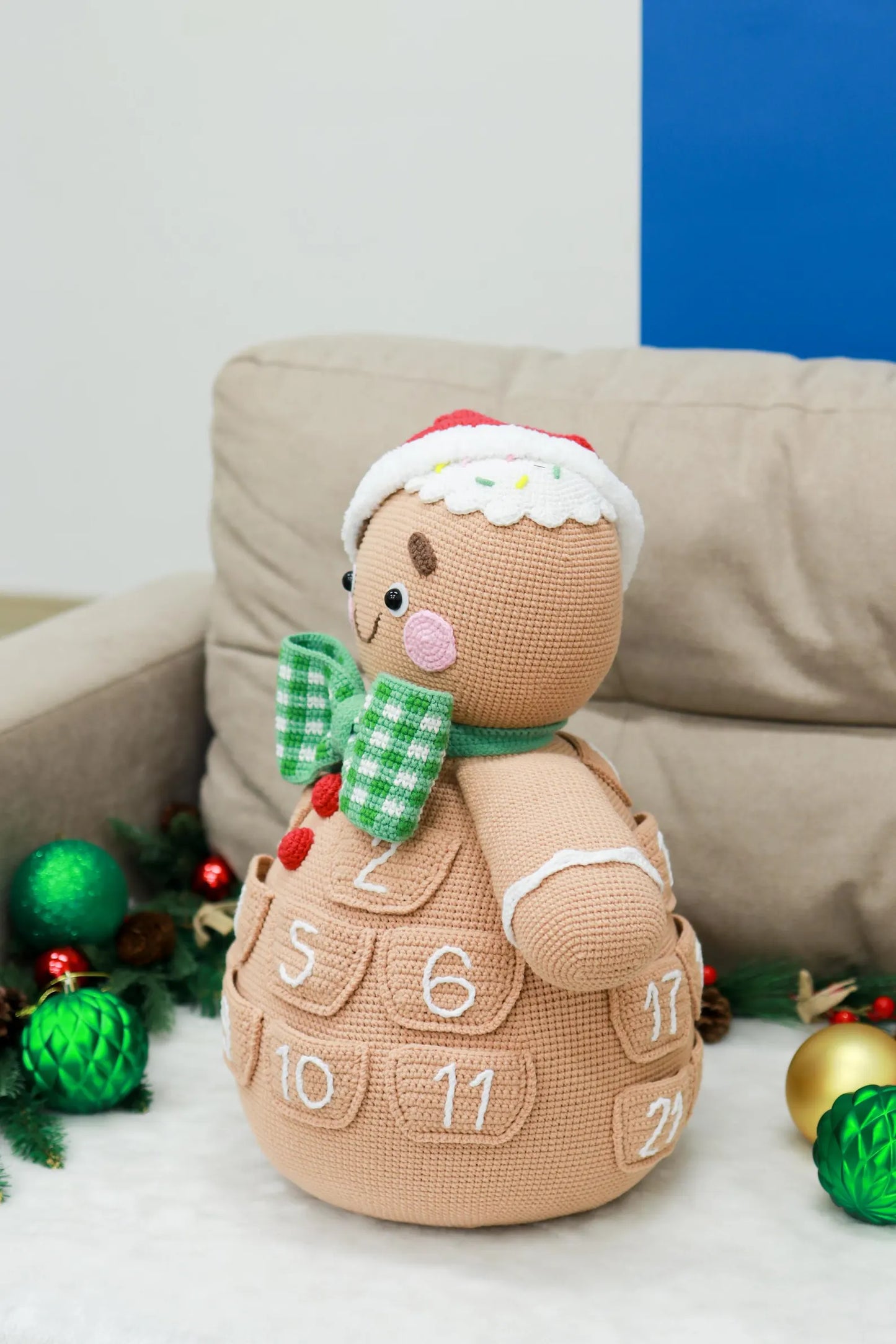 Gingerbread Man Advent Calendar Crochet Pattern