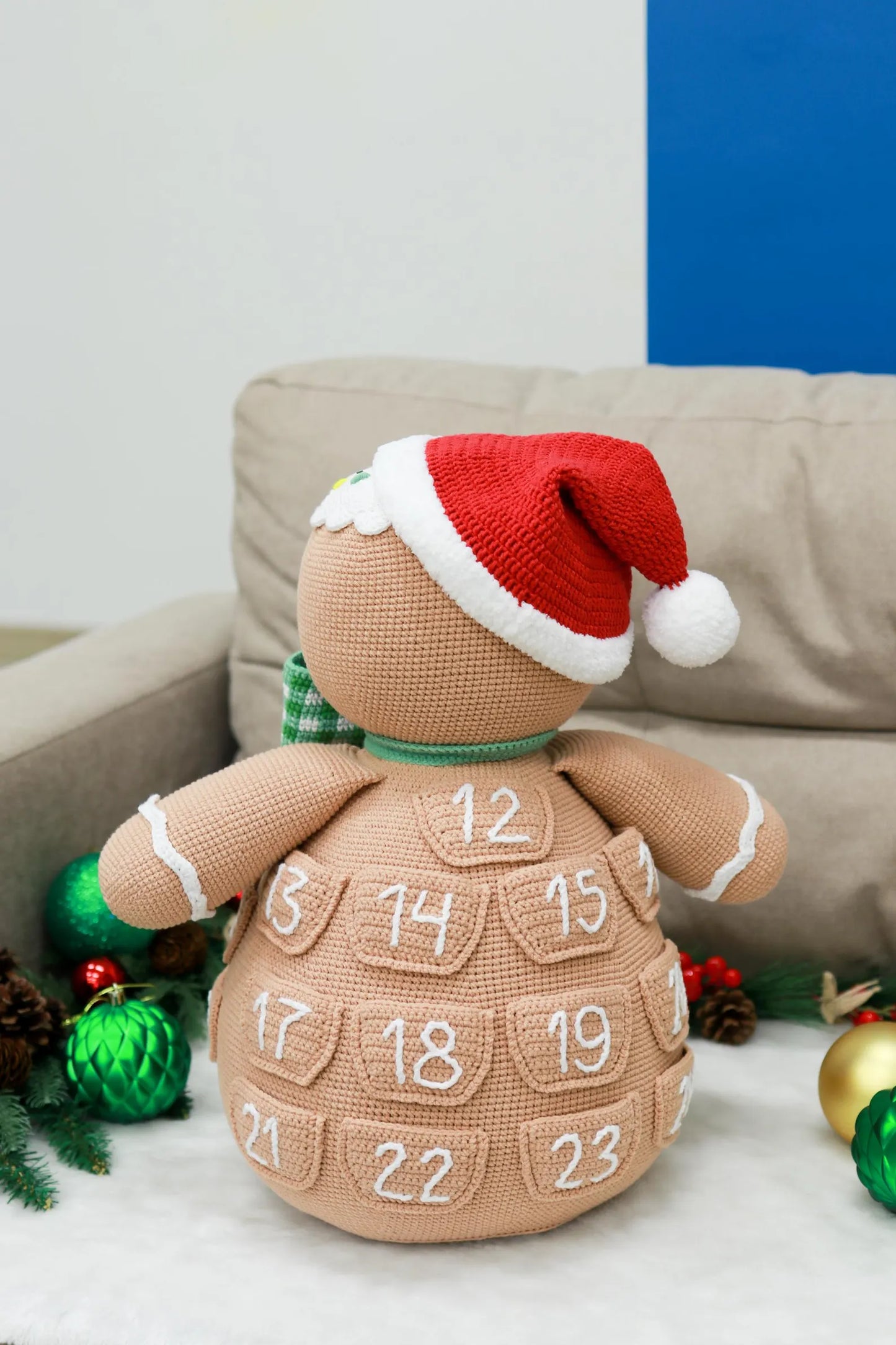 Gingerbread Man Advent Calendar Crochet Pattern
