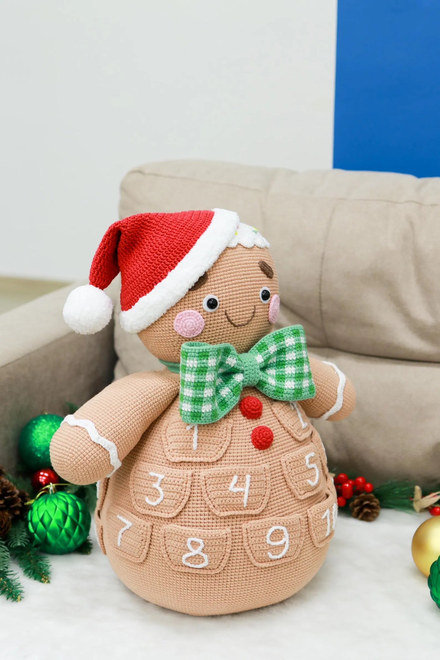 Gingerbread Man Advent Calendar Crochet Pattern