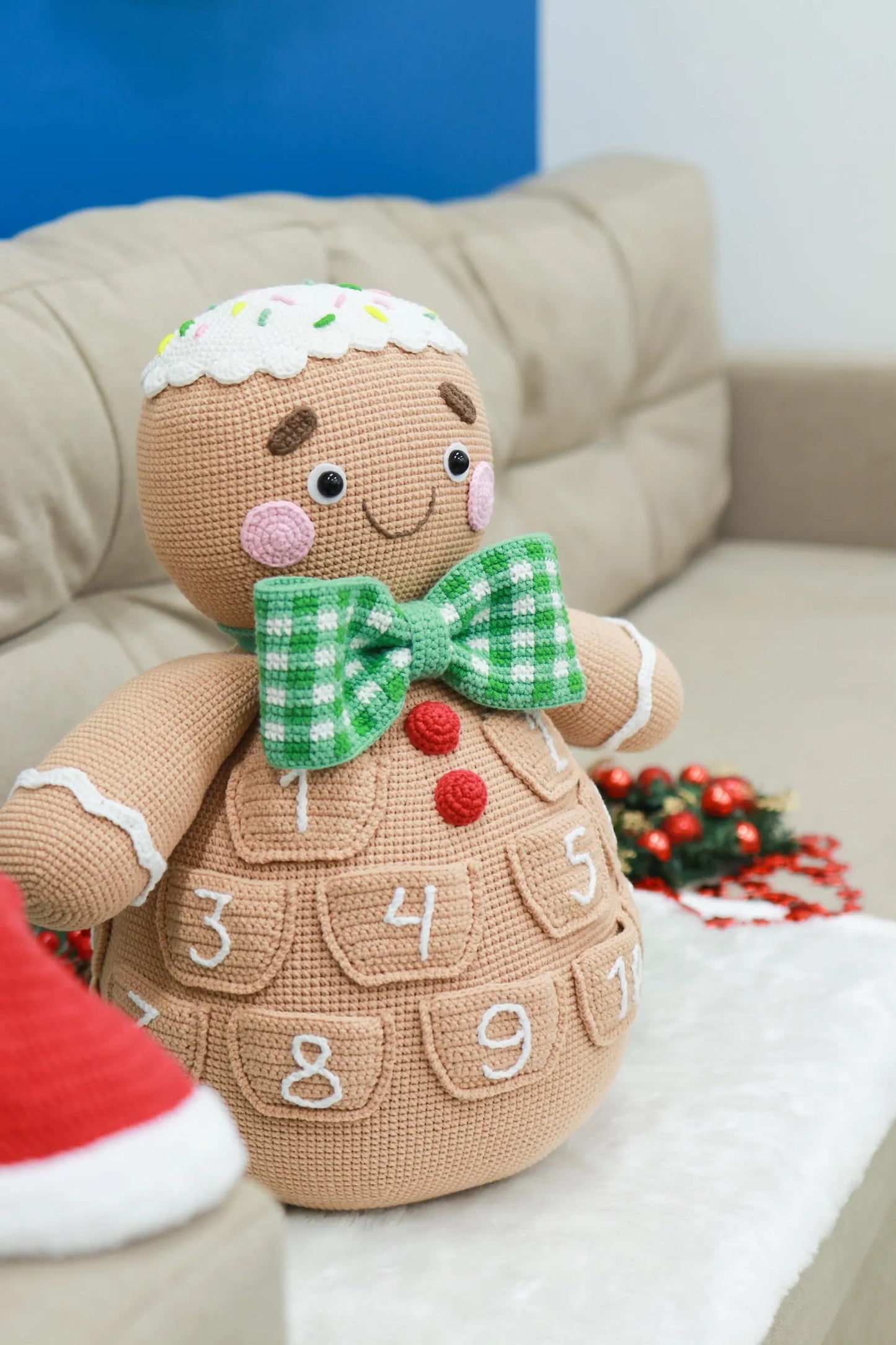 Gingerbread Man Advent Calendar Crochet Pattern
