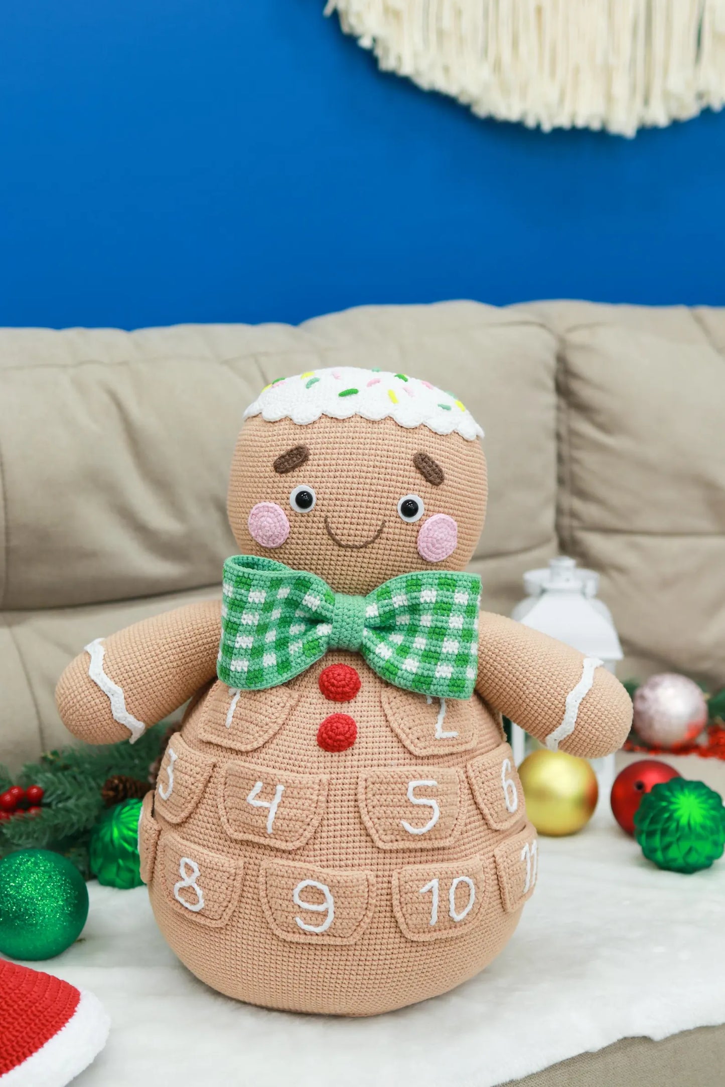 Gingerbread Man Advent Calendar Crochet Pattern