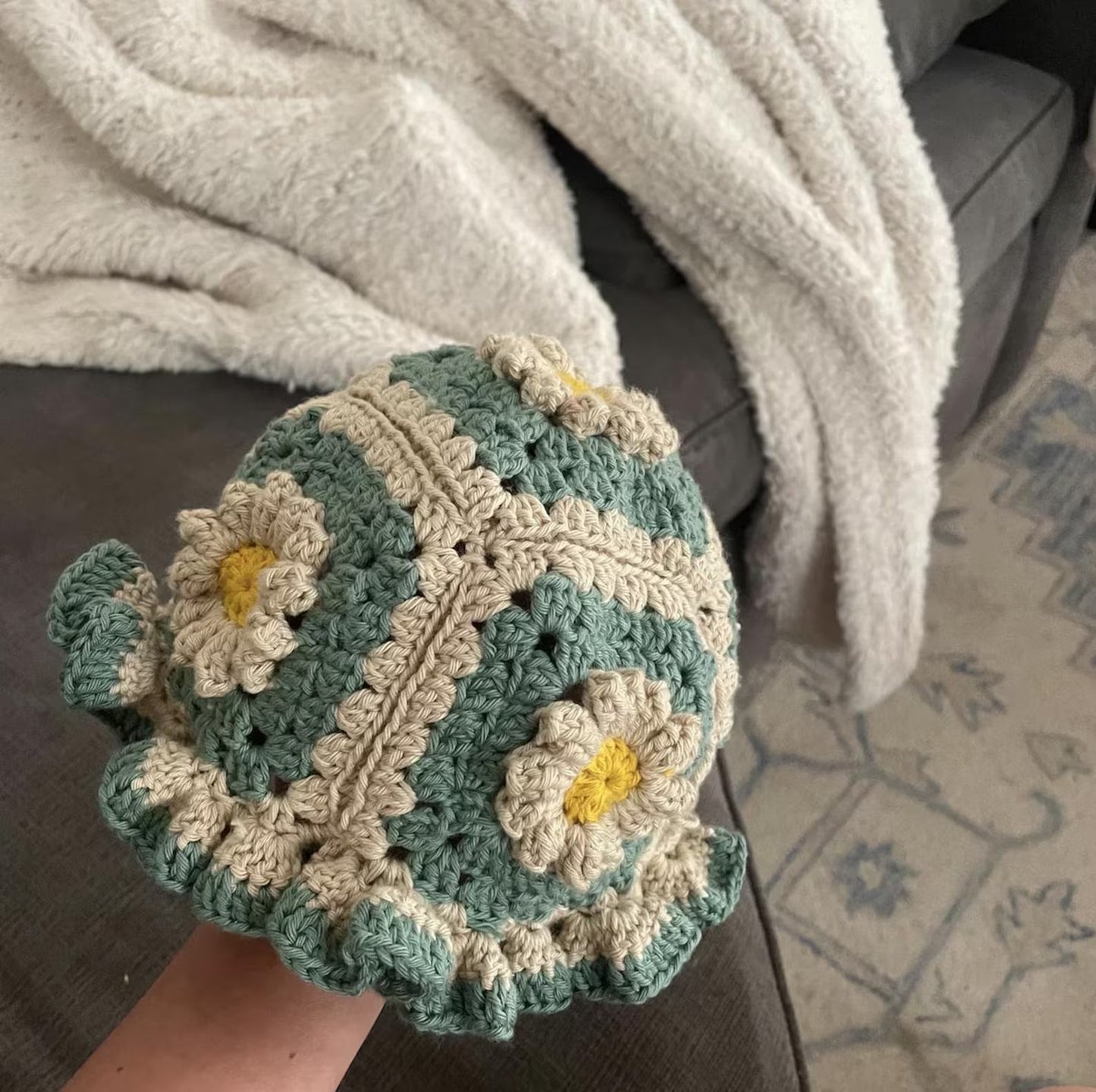 Ruffled Bucket Hat Crochet Pattern