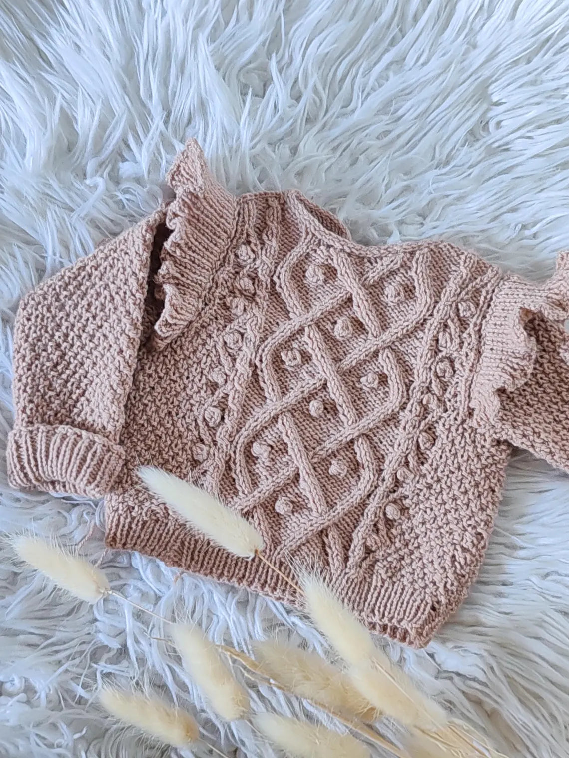 Lily Baby Girl Sweater Knitting Pattern