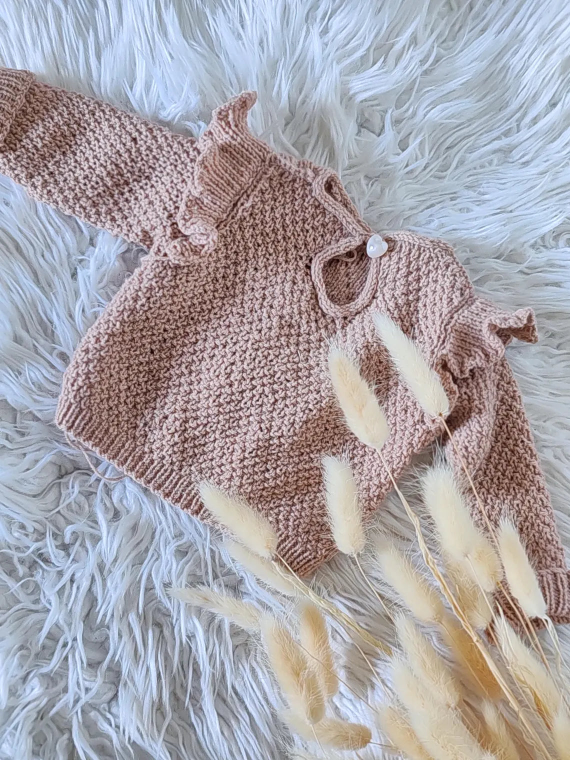 Lily Baby Girl Sweater Knitting Pattern