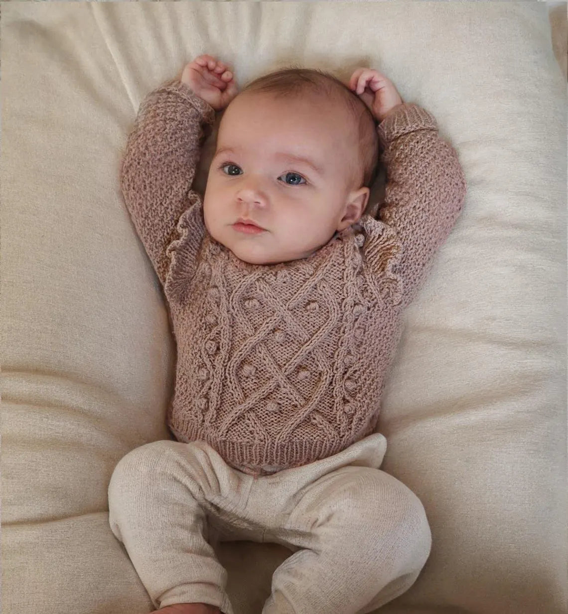 Lily Baby Girl Sweater Knitting Pattern