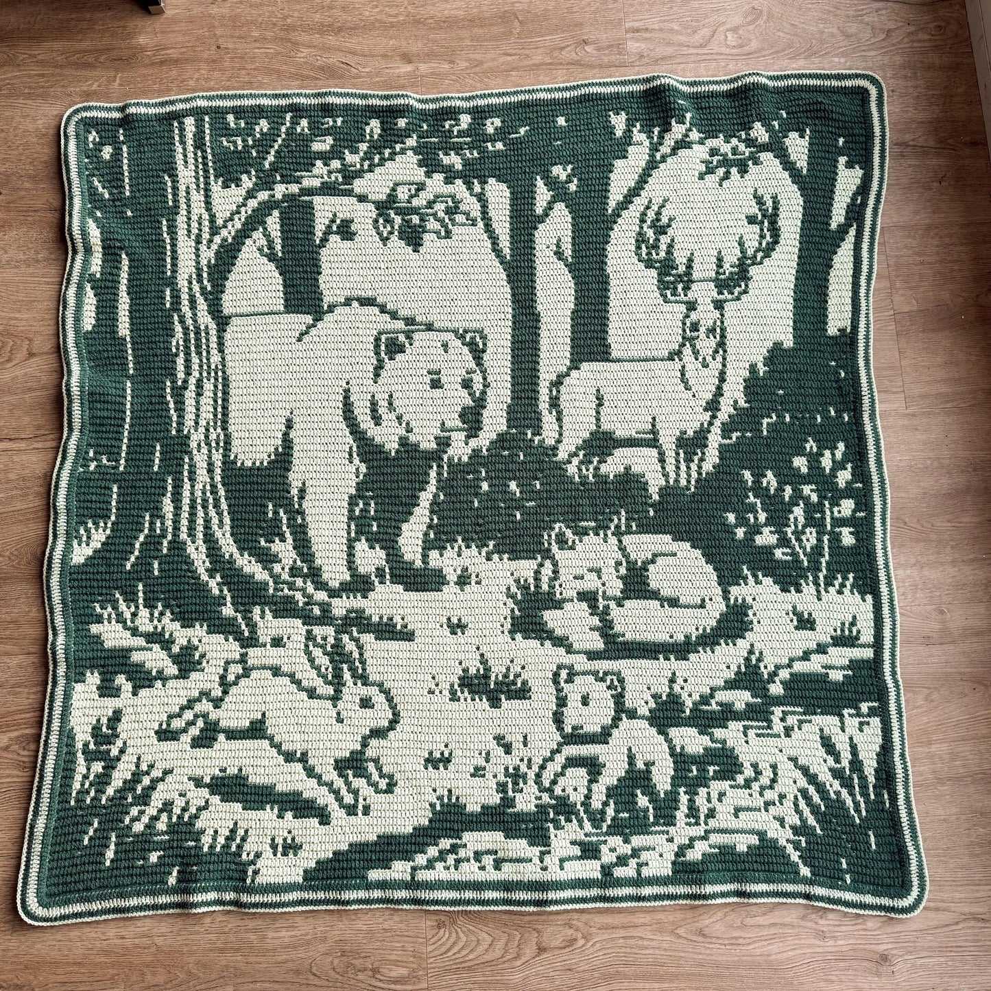 Heart of the Forest Blanket Crochet Pattern