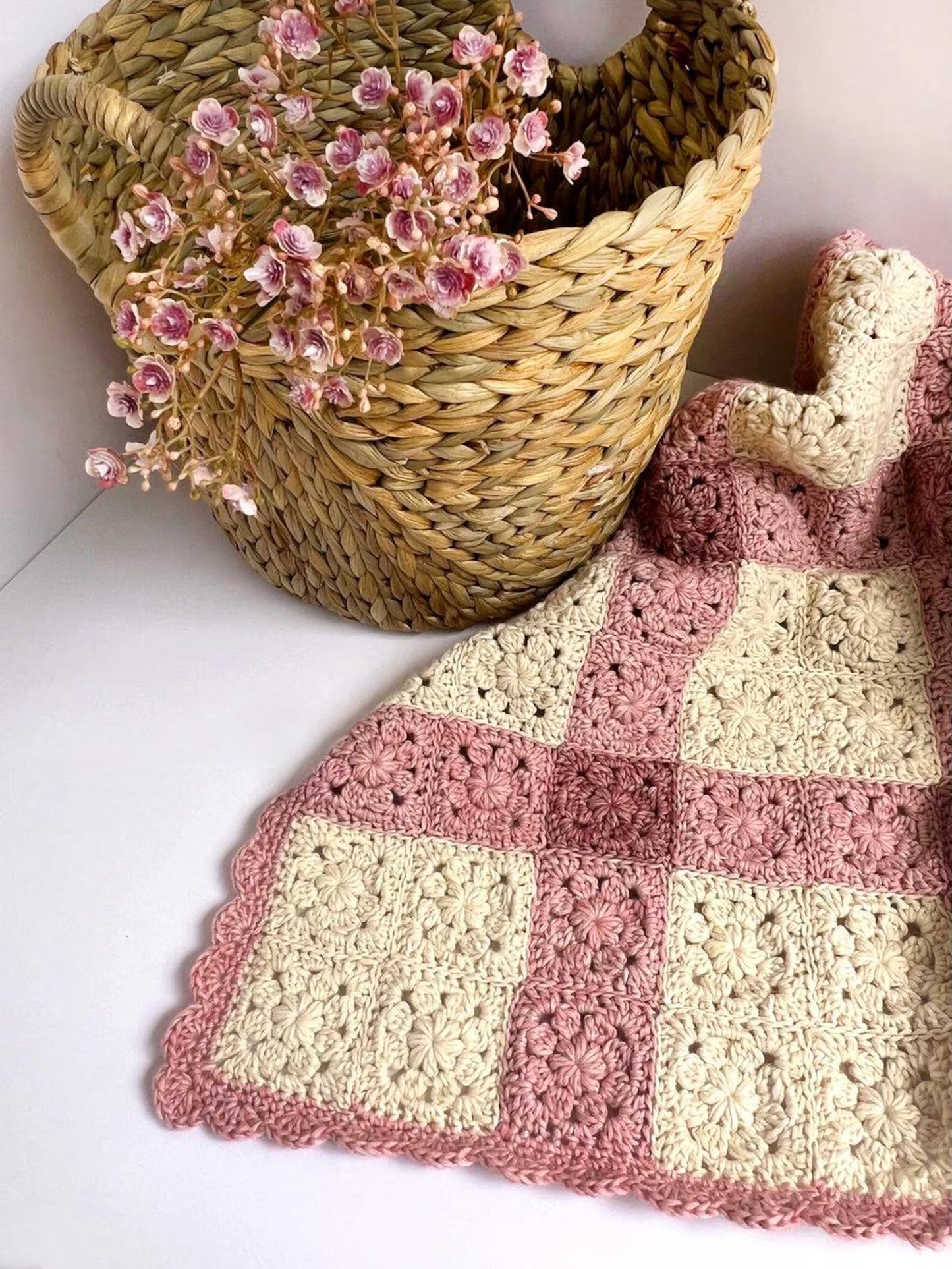 Heirloom Bloom Baby Blanket Crochet Pattern