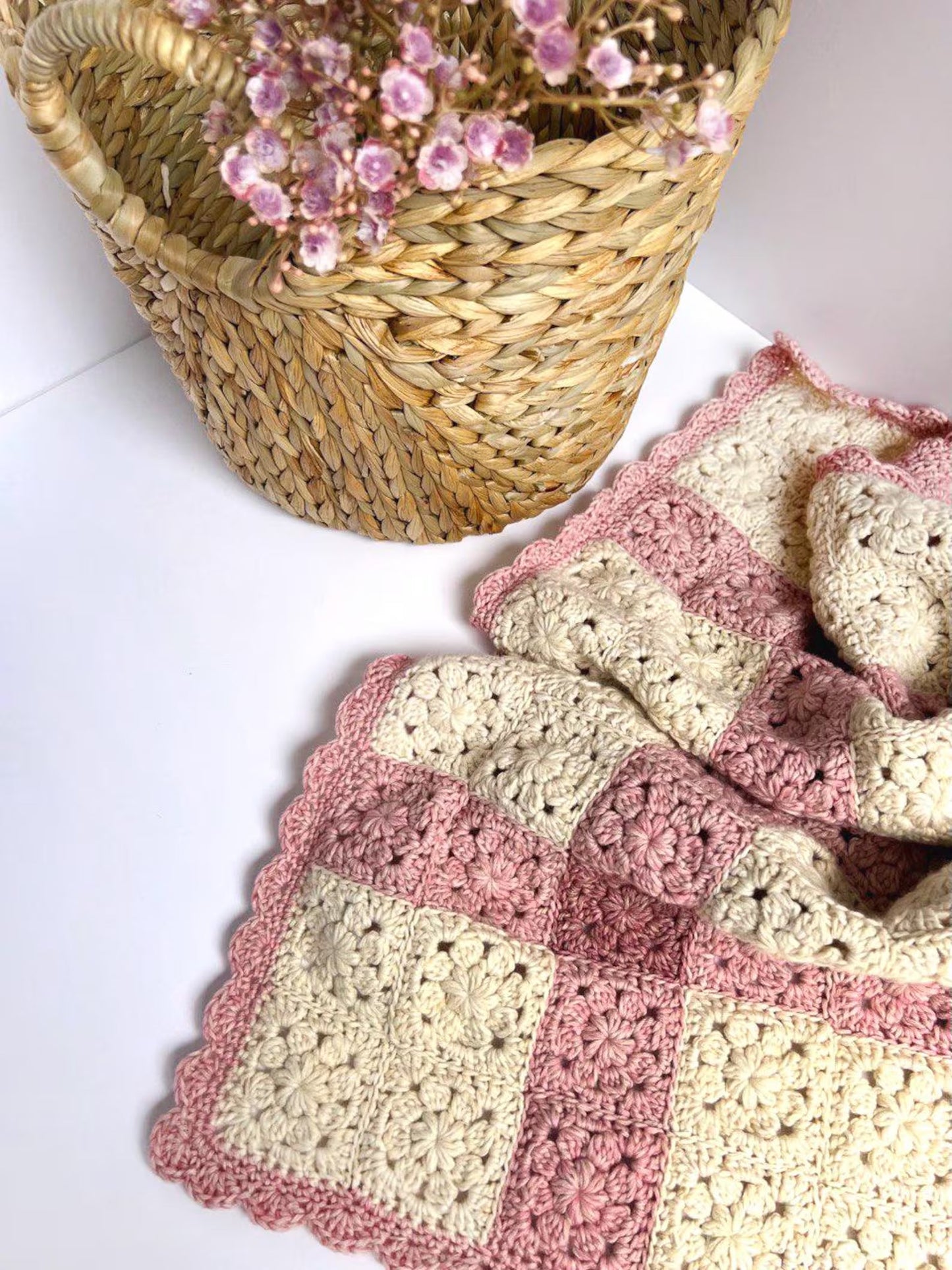 Heirloom Bloom Baby Blanket Crochet Pattern