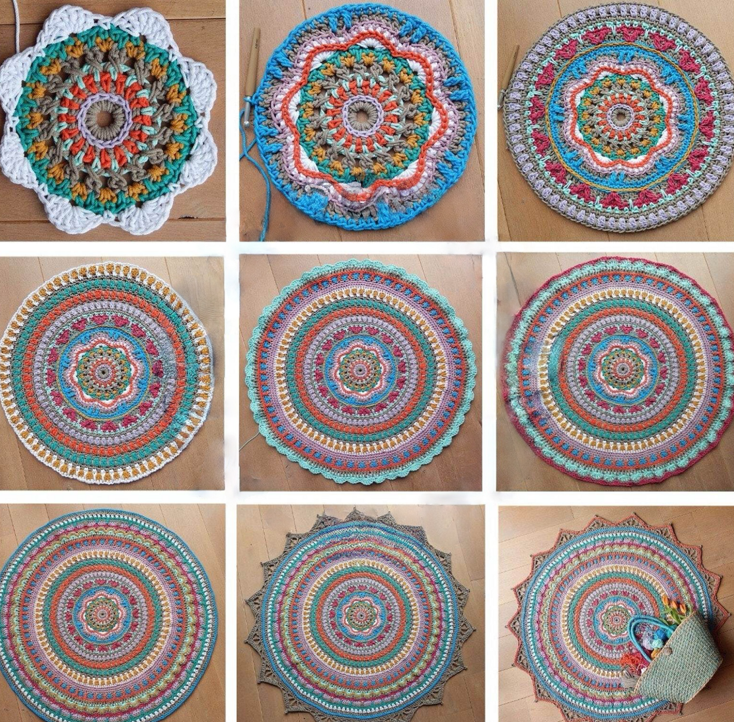 Boho Rug Crochet pattern