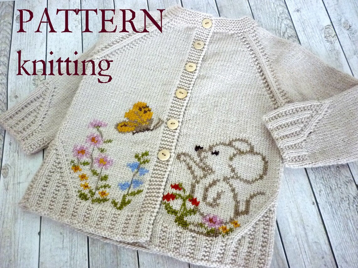 Whimsical Baby Cardigan Knitting Pattern