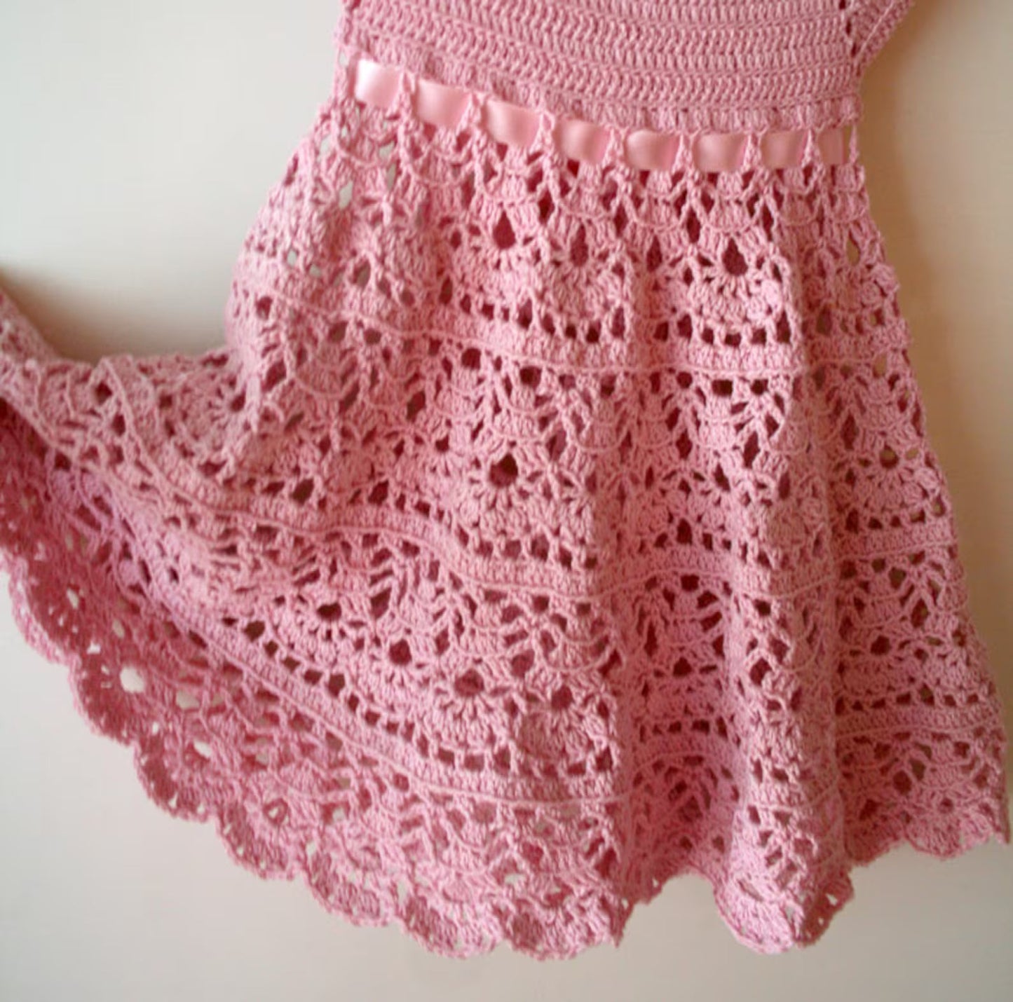 Pink Lace Dress Crochet Pattern