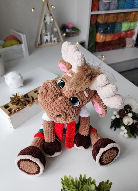 Reindeer Amigurumi Crochet Pattern