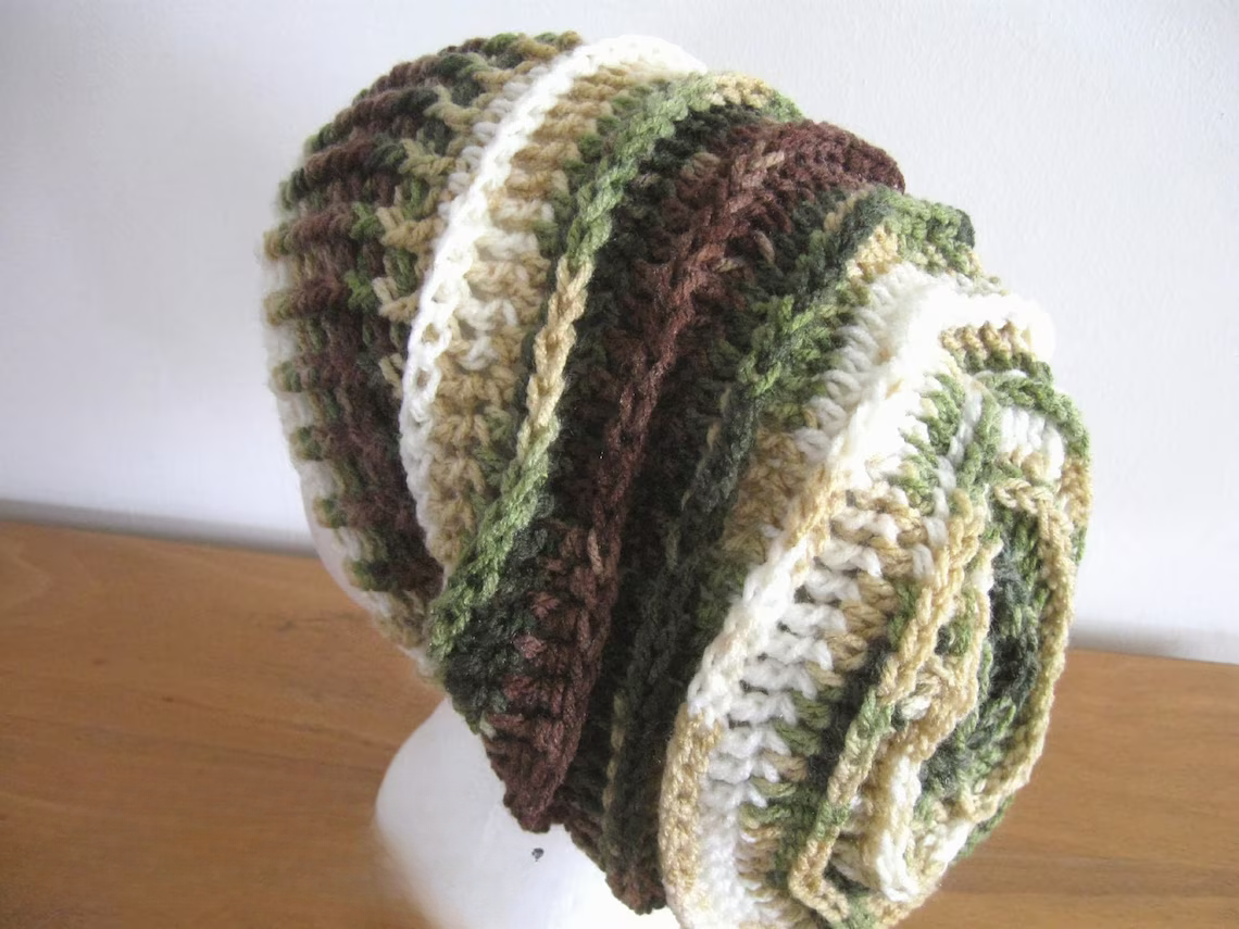 Riptide Slouch Hat Crochet Pattern