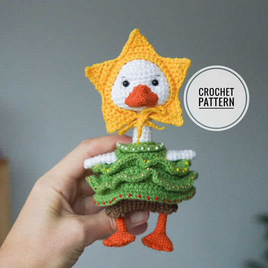 Stuffed Goose With Cute Outfit Crochet Pattern