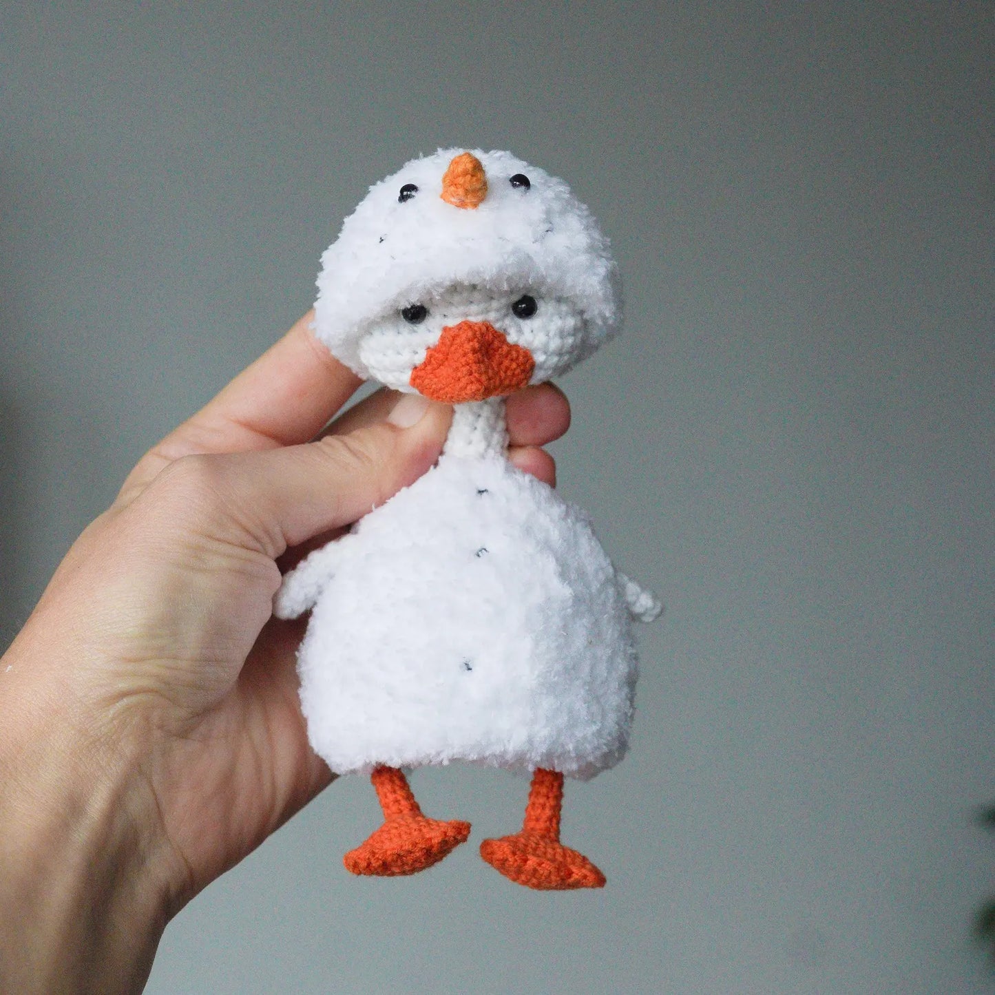 Stuffed Goose With Cute Outfit Crochet Pattern