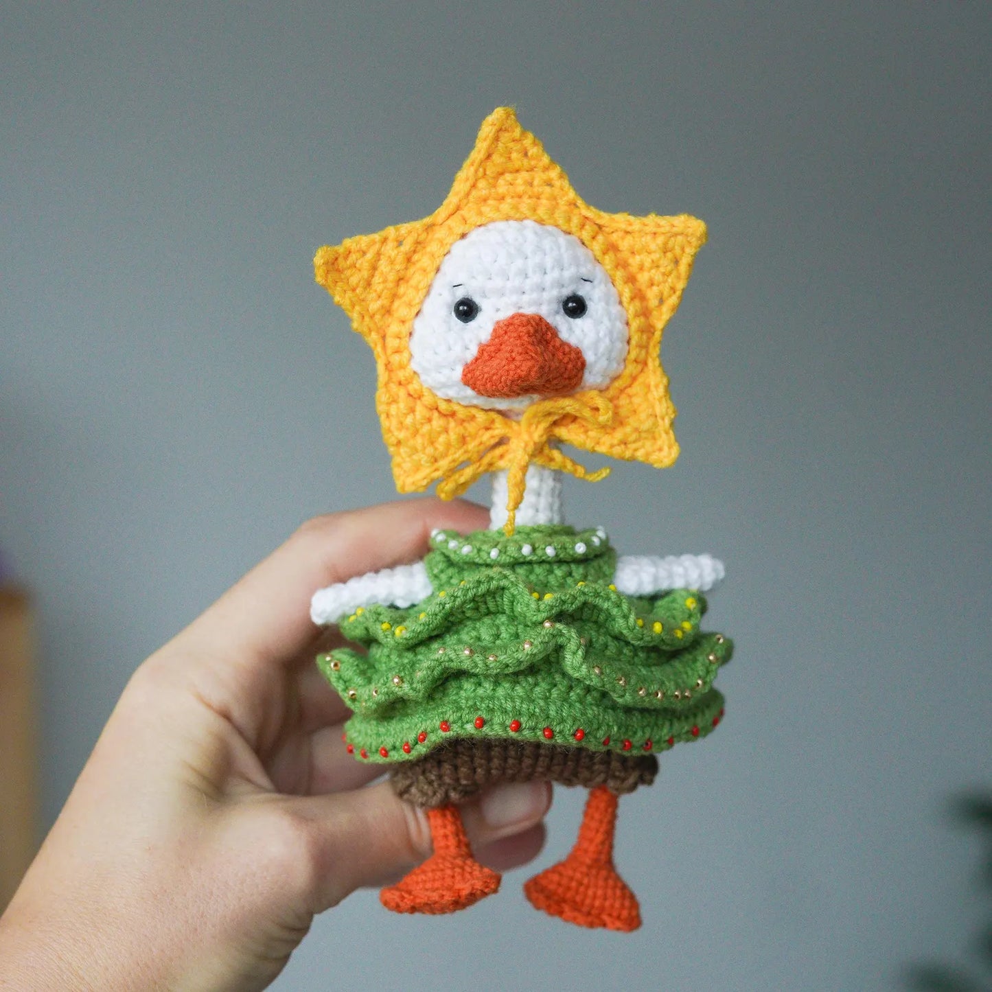 Stuffed Goose With Cute Outfit Crochet Pattern