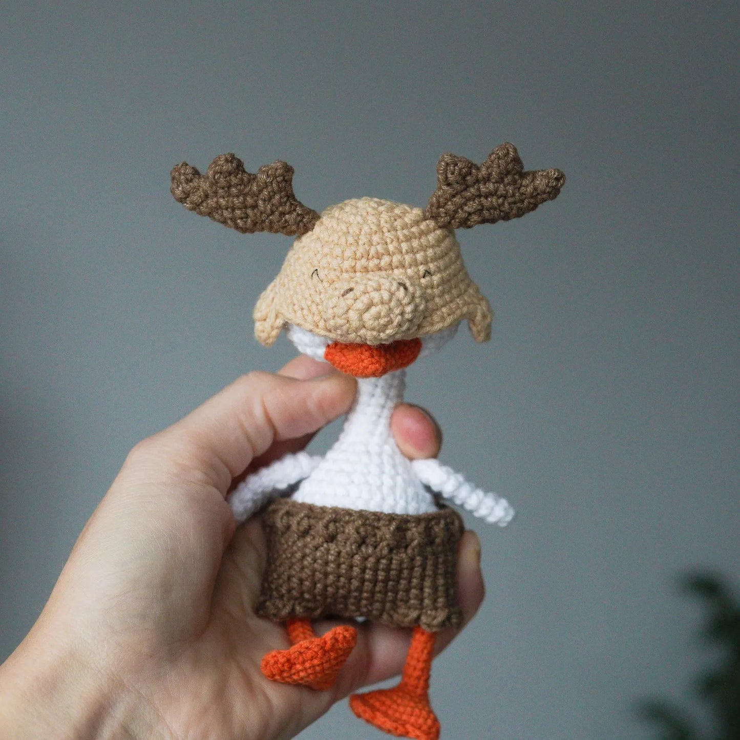 Stuffed Goose With Cute Outfit Crochet Pattern