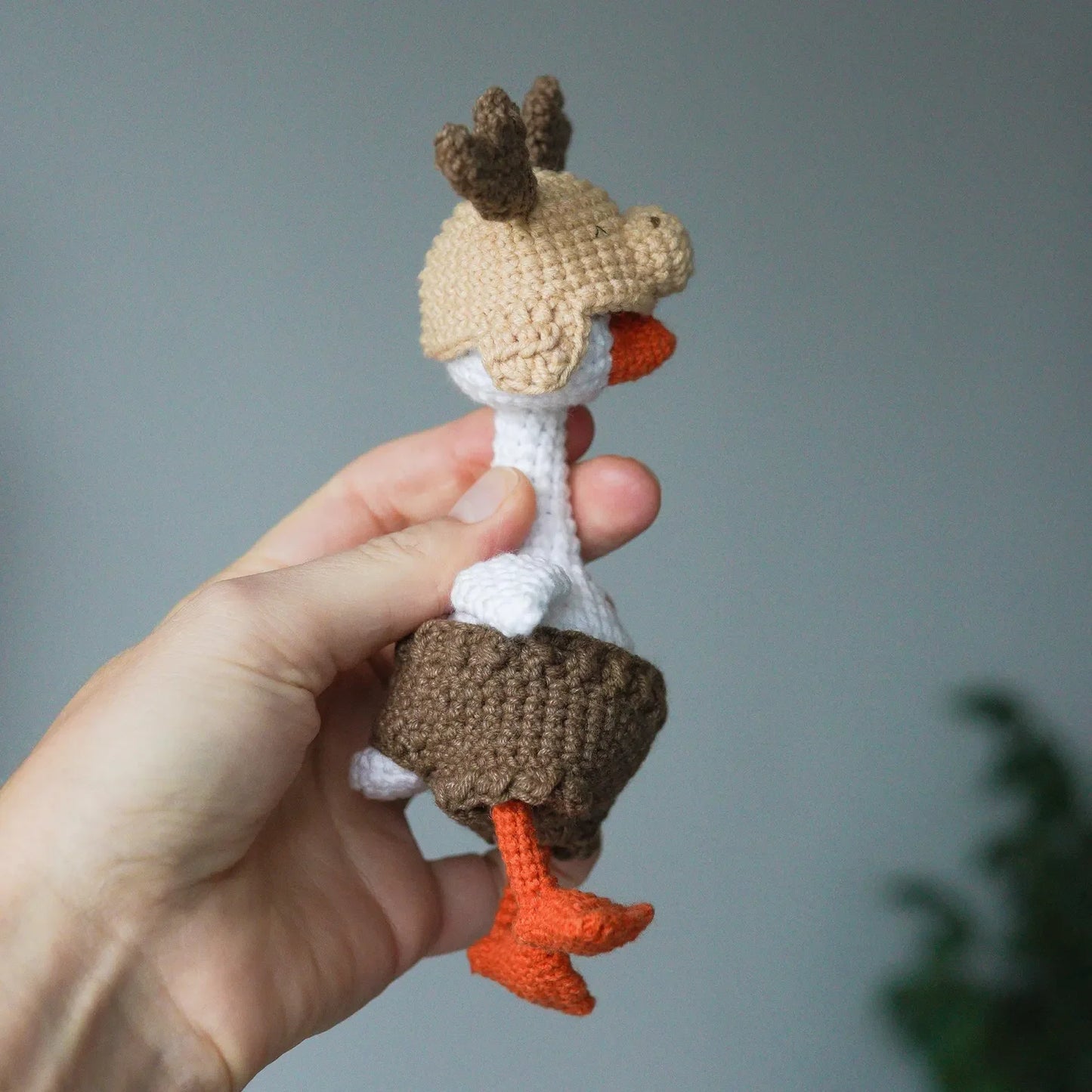 Stuffed Goose With Cute Outfit Crochet Pattern