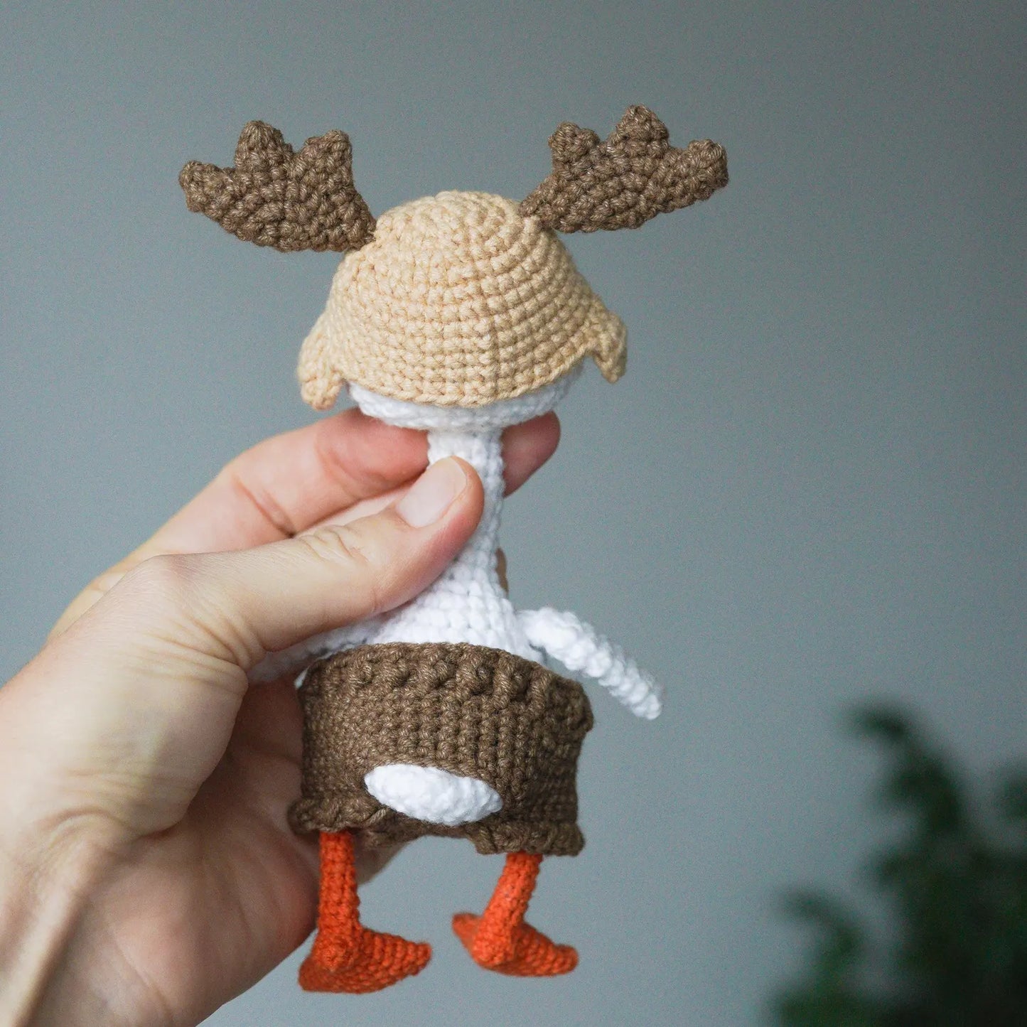 Stuffed Goose With Cute Outfit Crochet Pattern