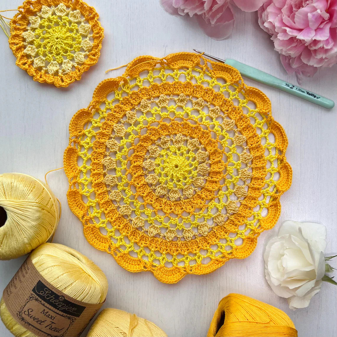 Sunshine Mandala Crochet Pattern