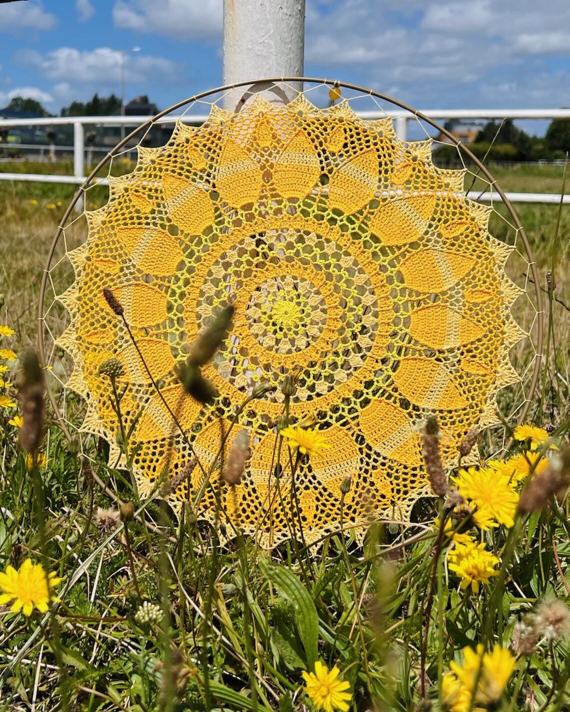 Sunshine Mandala Crochet Pattern