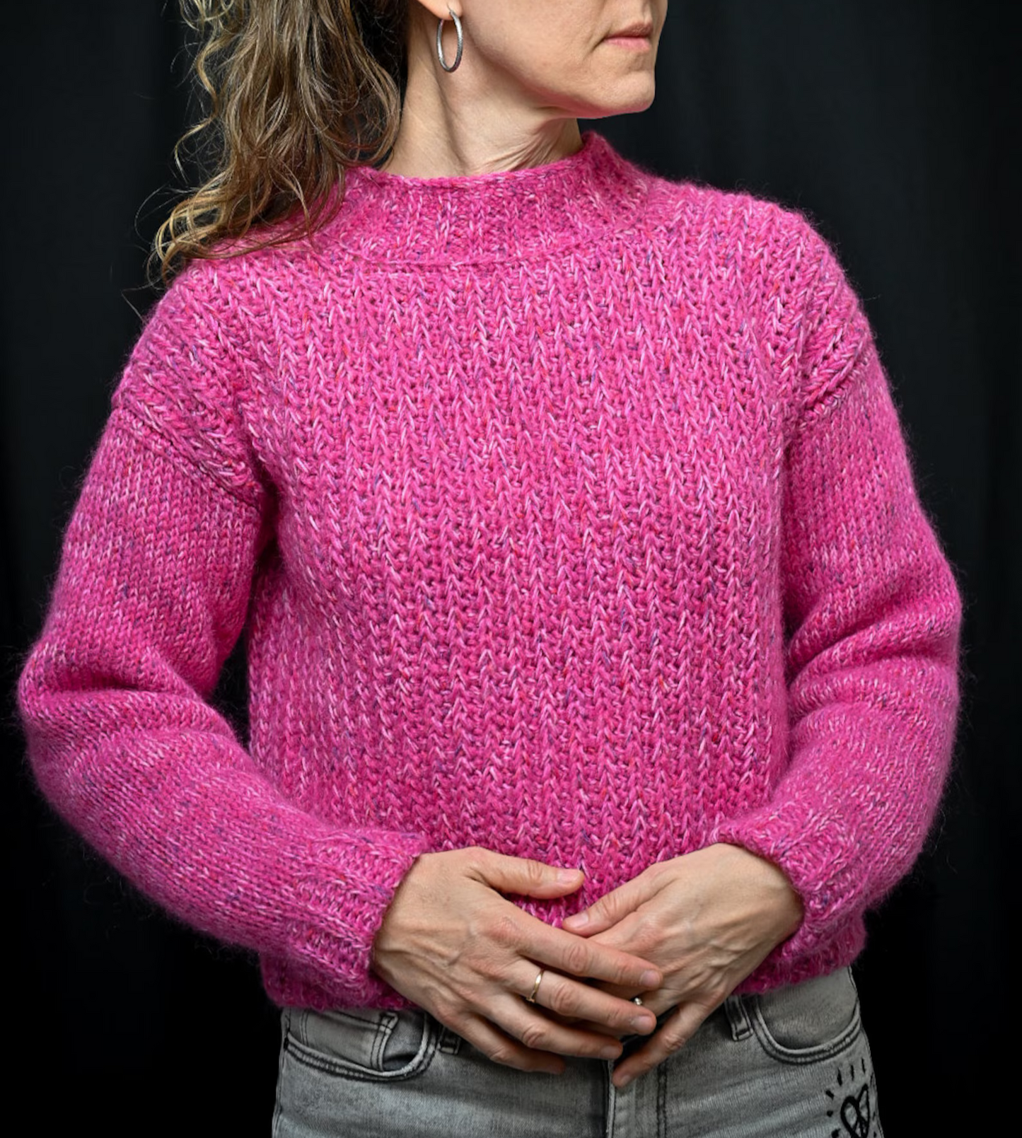 Tunisian Mock Neck Sweater Crochet Pattern