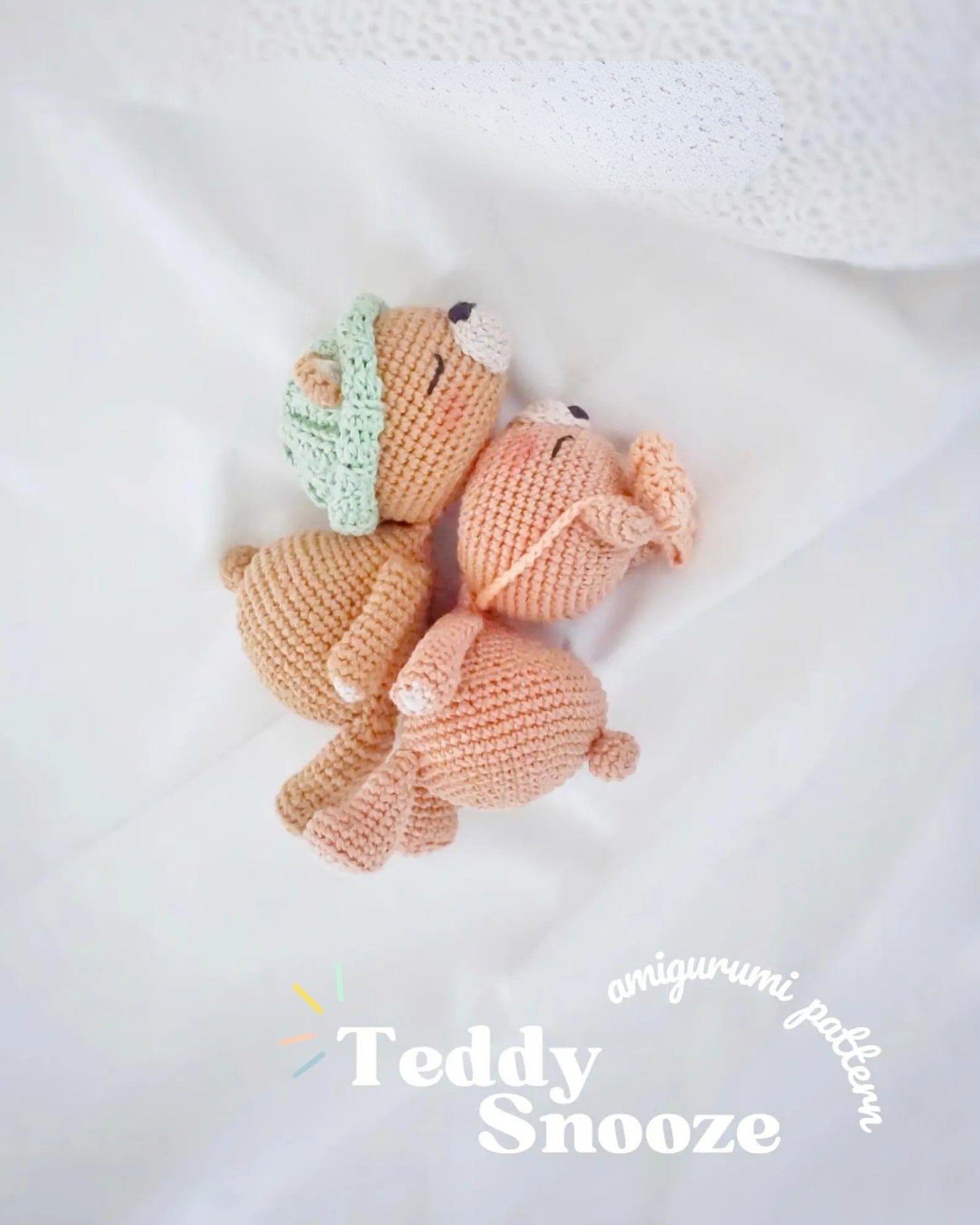 Teddy Snooze Amigurumi Crochet pattern