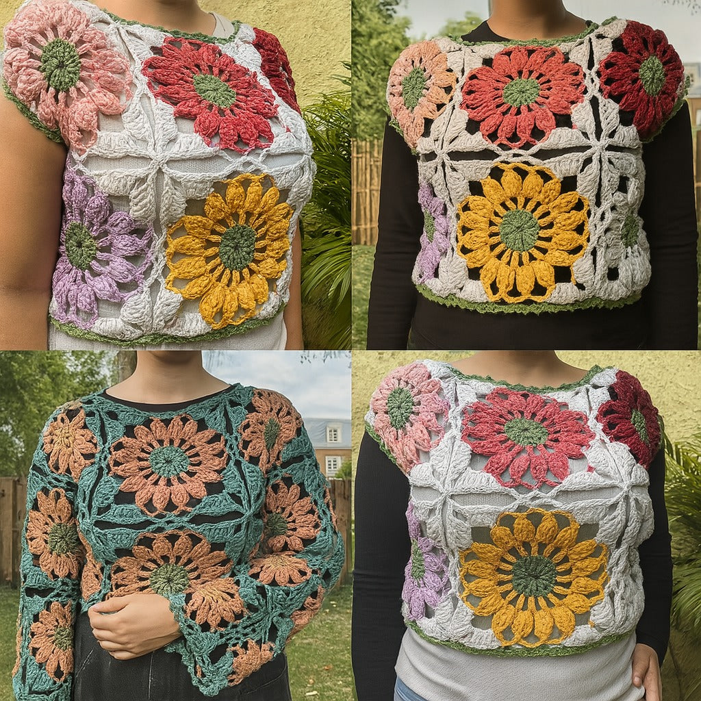 Gerbera Daisy Crochet Top Pattern