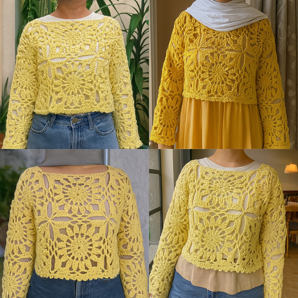 Gerbera Daisy Crochet Top Pattern