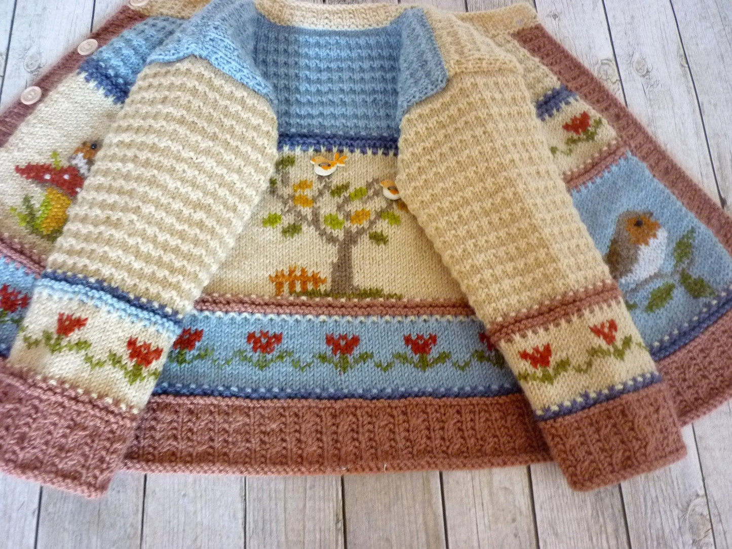 Cardigan Robin Knitting Pattern