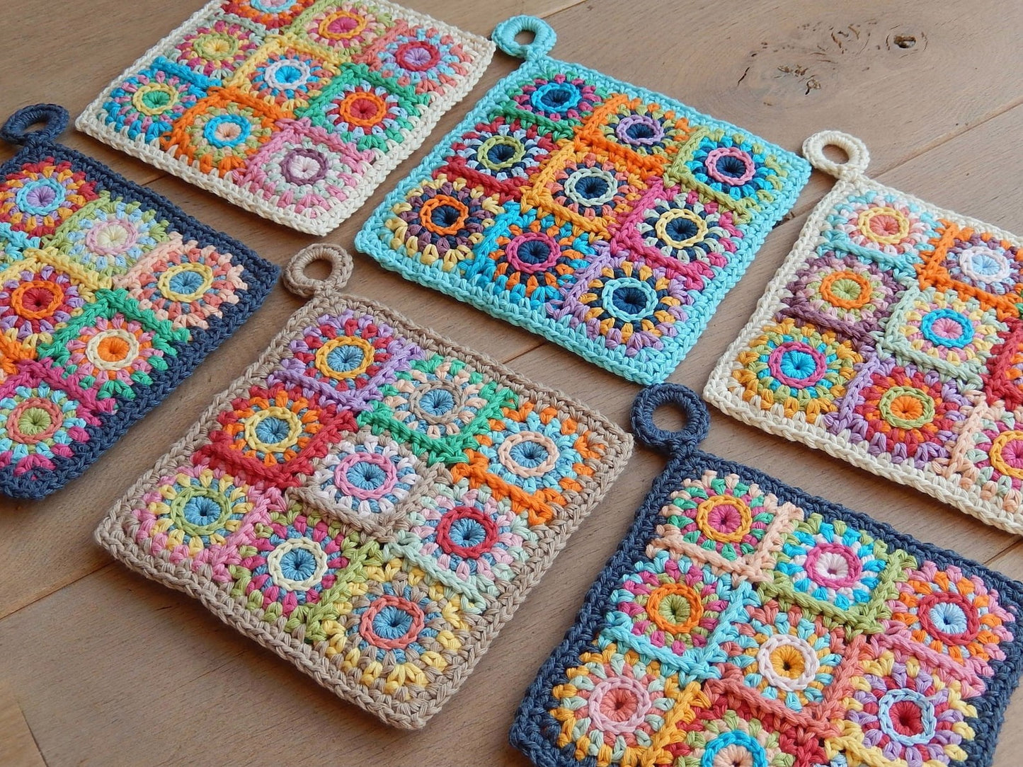 POTHOLDER SQUARES Crochet pattern