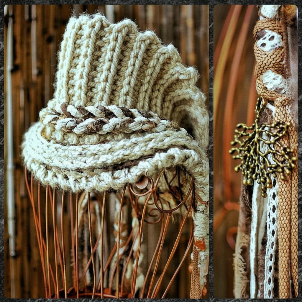 Cowl with Tassels Crochet Pattern