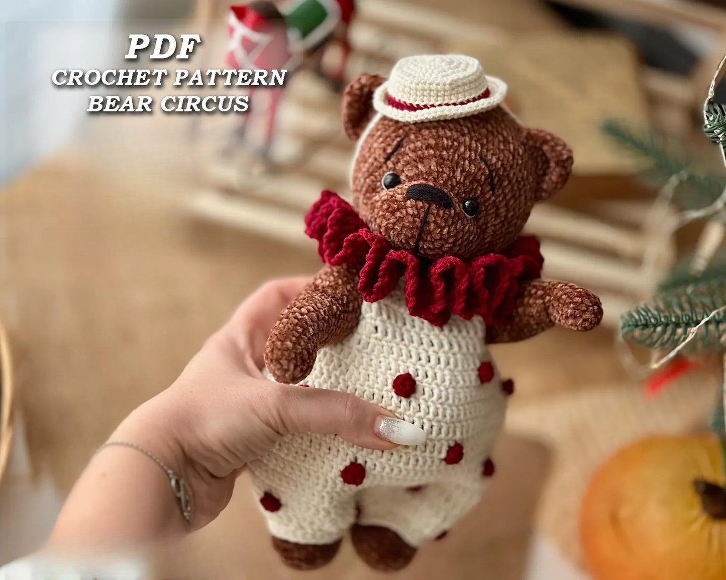 Berries Plush Bear Crochet Pattern