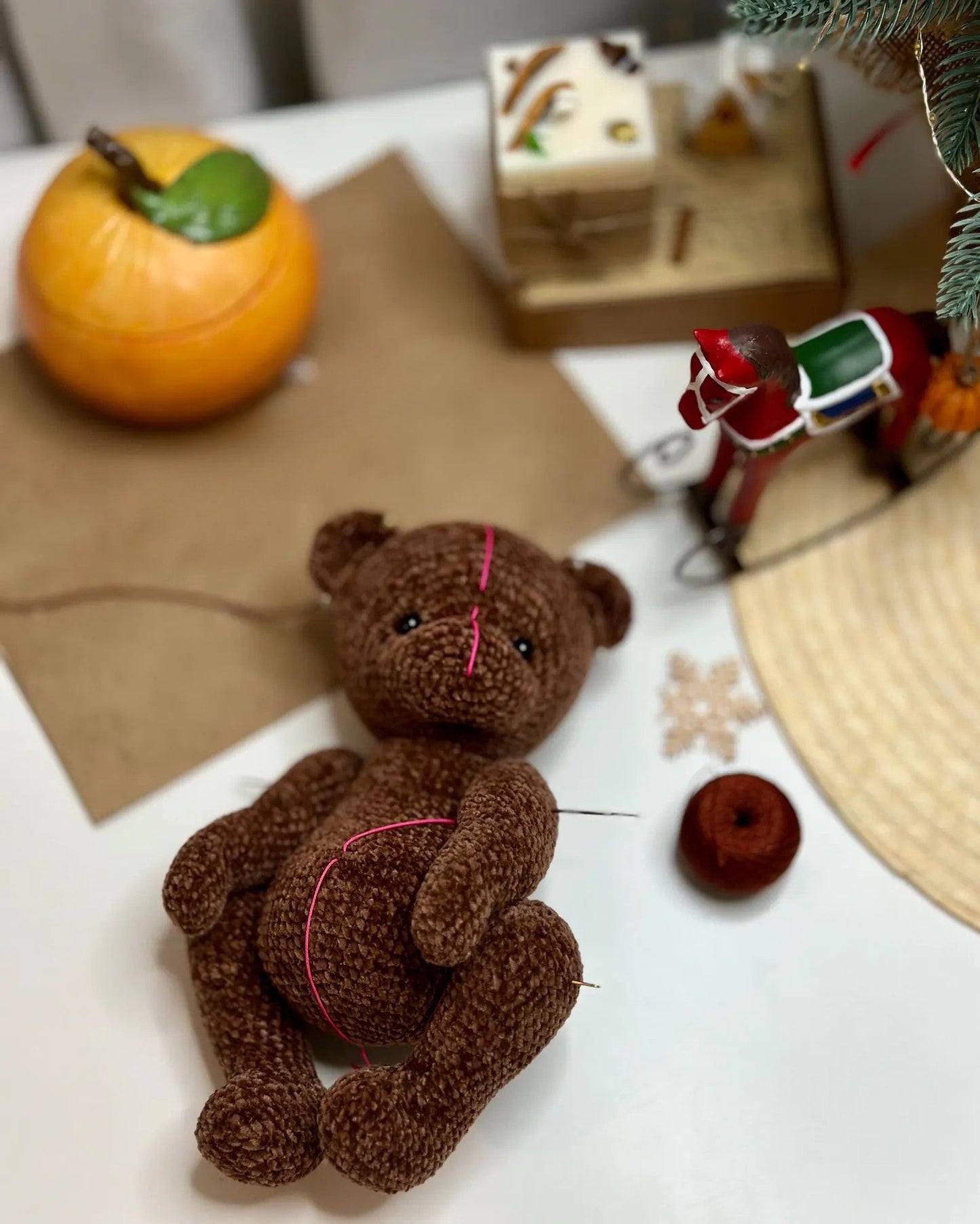 Berries Plush Bear Crochet Pattern